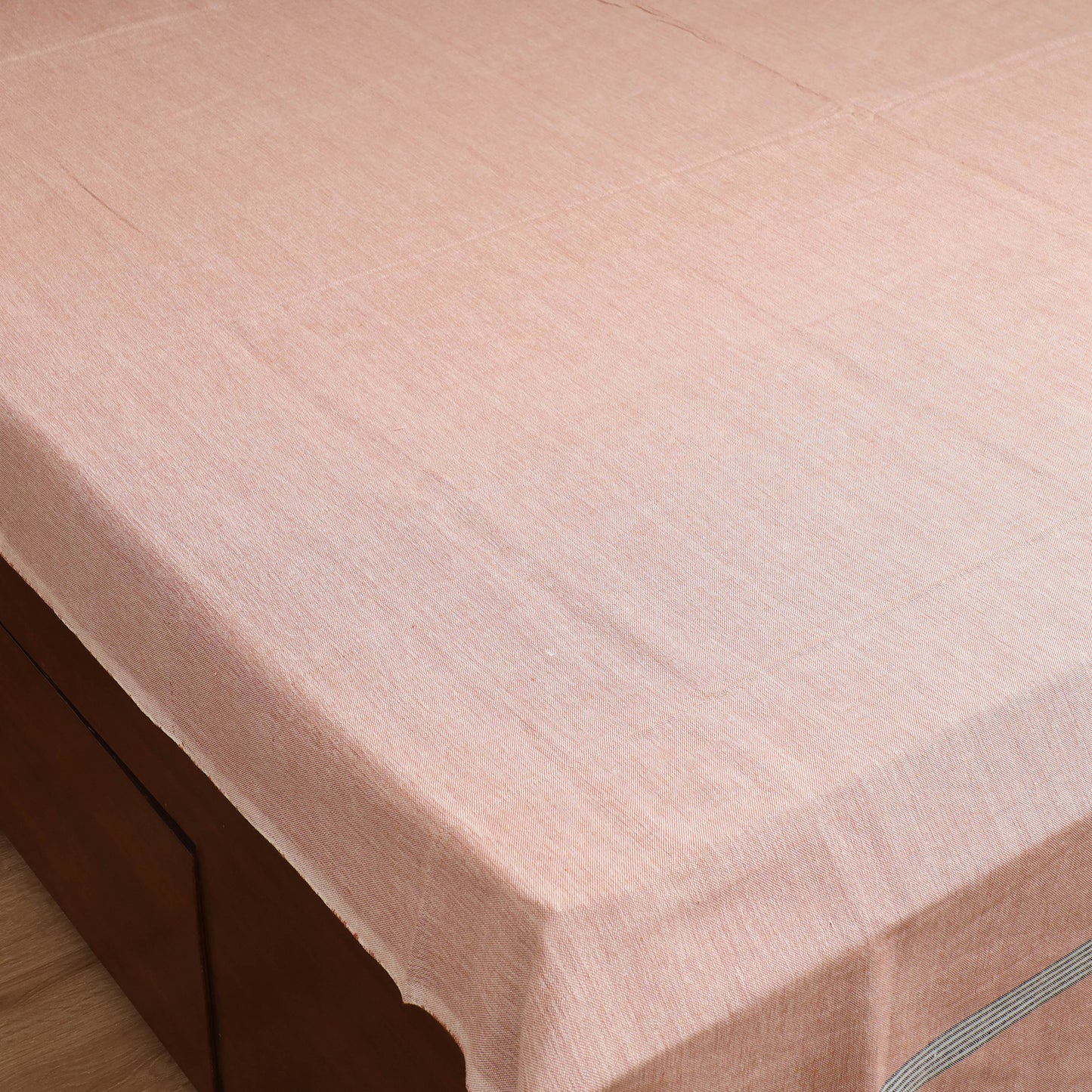 Handloom Cotton Double Bedsheet (108 x 90 in) 135