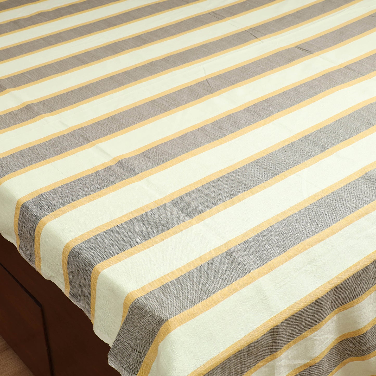 Handloom Cotton Double Bedsheet (108 x 90 in) 138