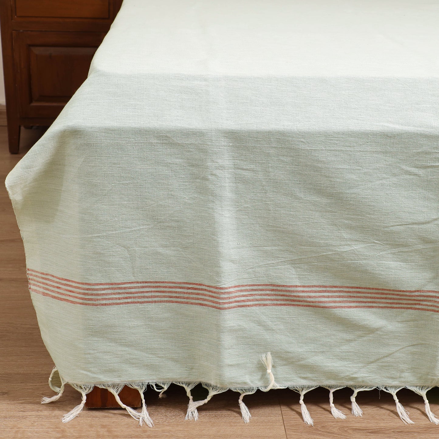 Handloom Cotton Double Bedsheet (108 x 90 in) 143