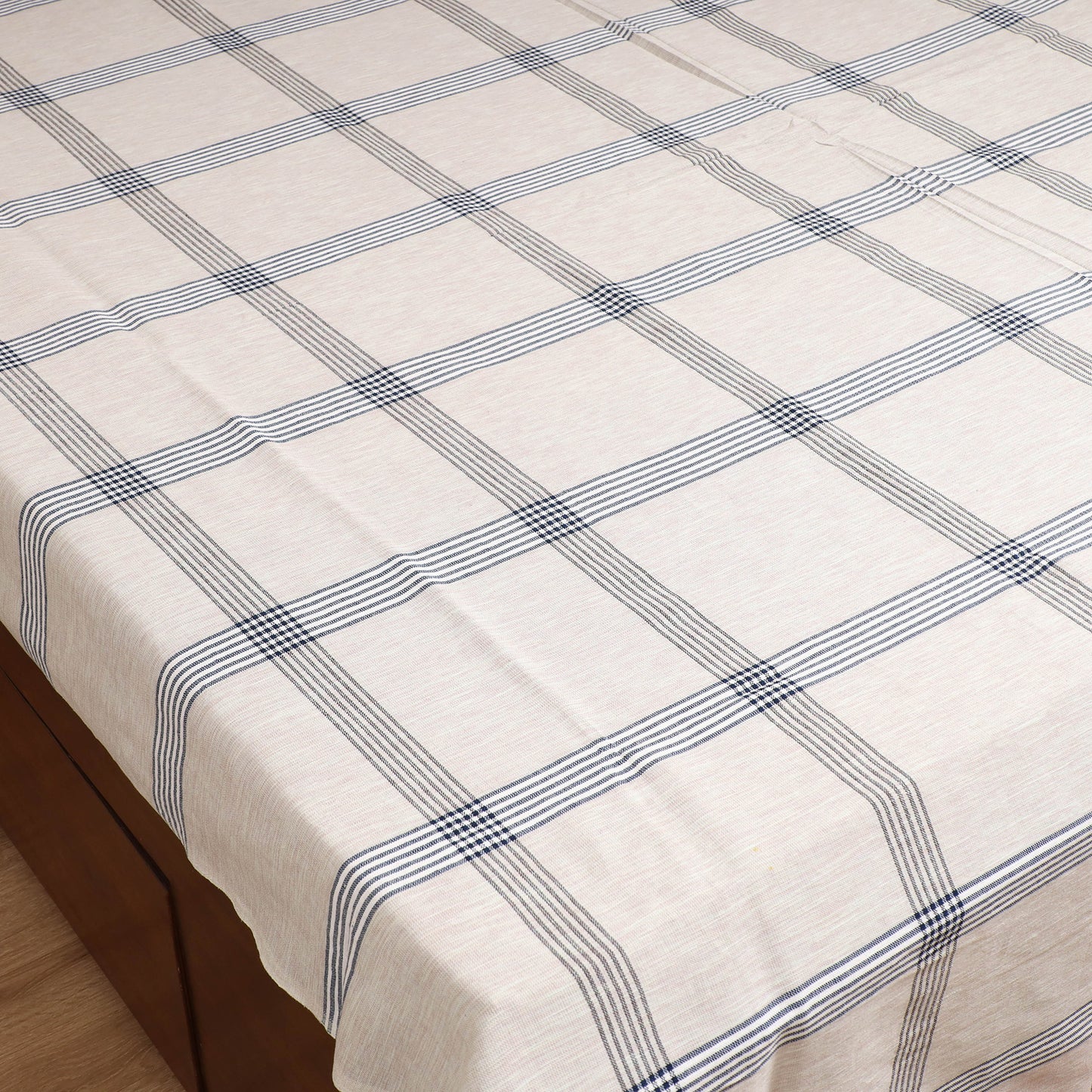Handloom Cotton Double Bedsheet (108 x 90 in) 144
