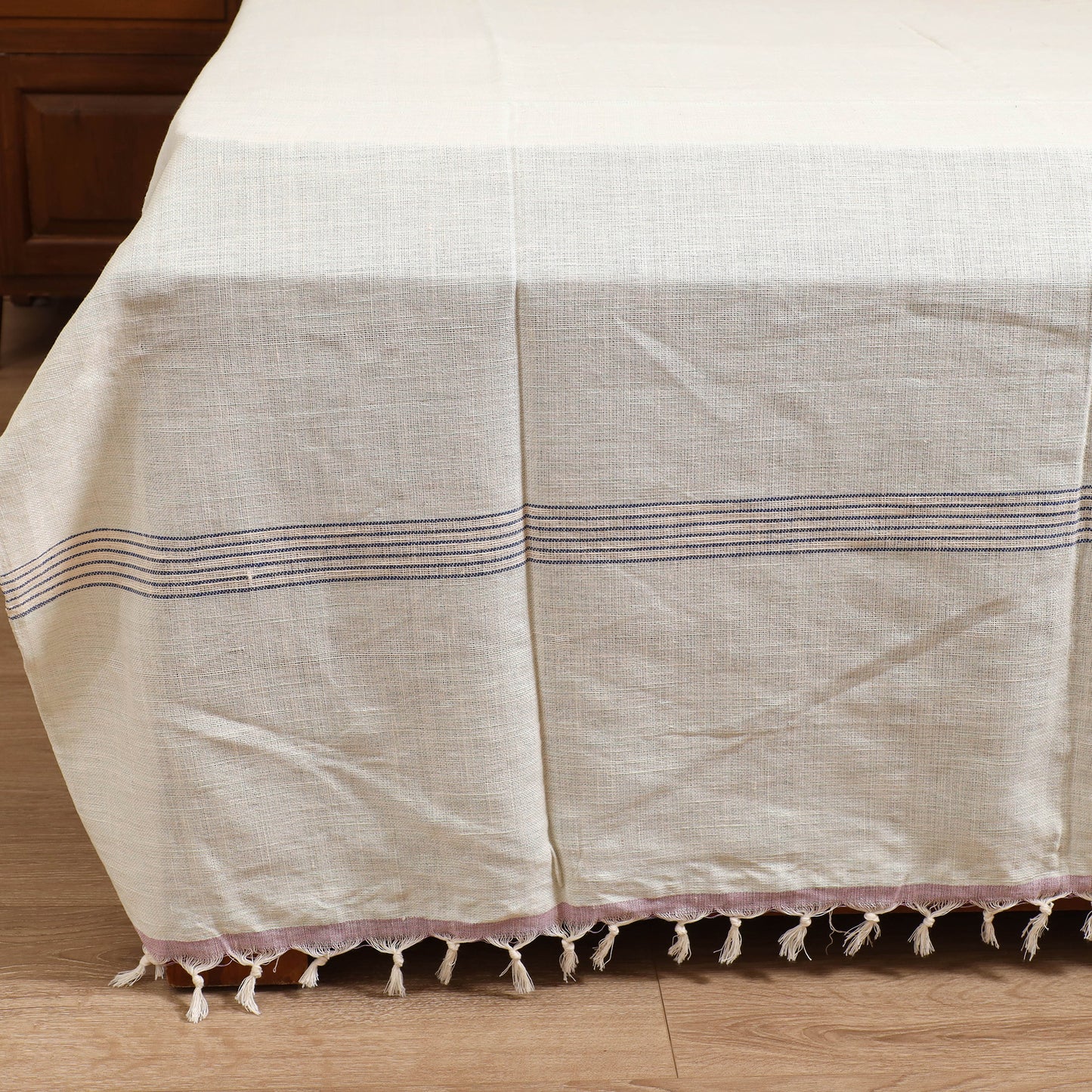 Handloom Cotton Double Bedsheet (108 x 90 in) 145