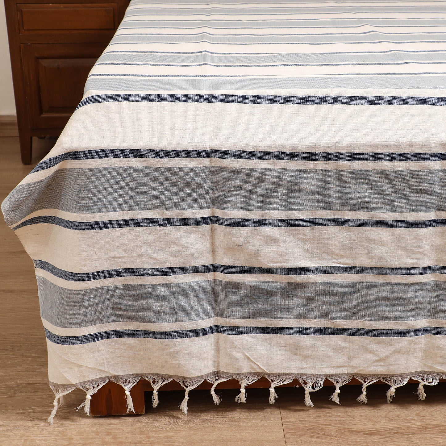 Handloom Cotton Double Bedsheet (108 x 90 in) 149