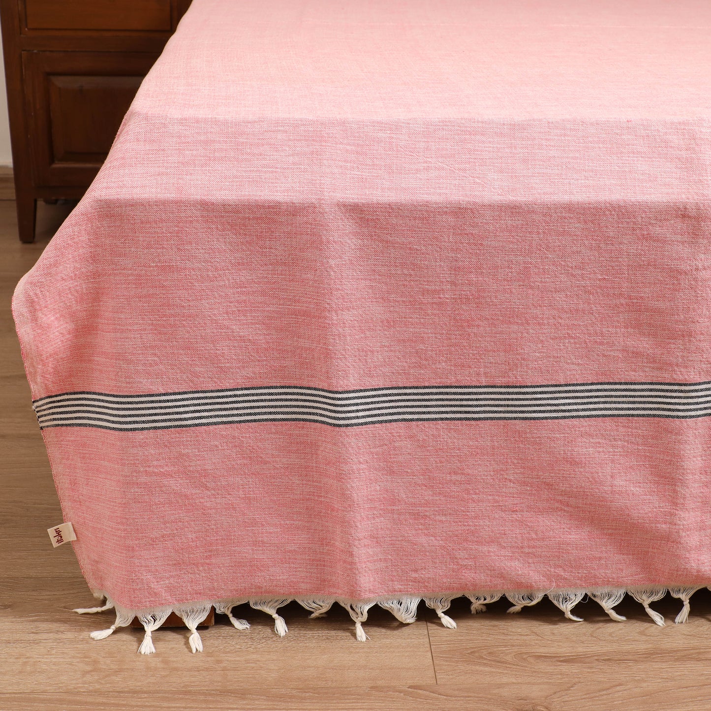 Handloom Cotton Double Bedsheet (108 x 90 in) 150