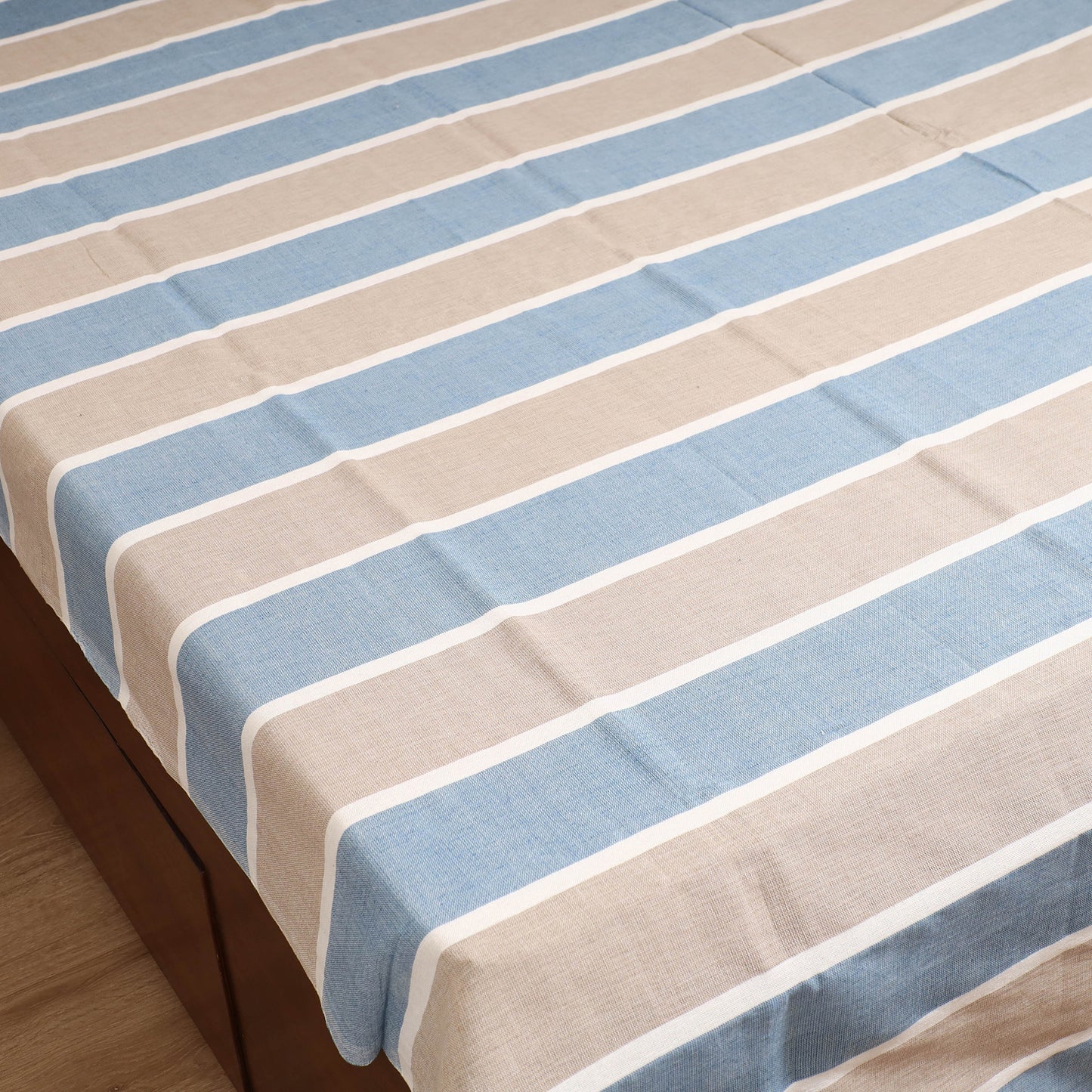 Handloom Cotton Double Bedsheet (108 x 90 in) 151
