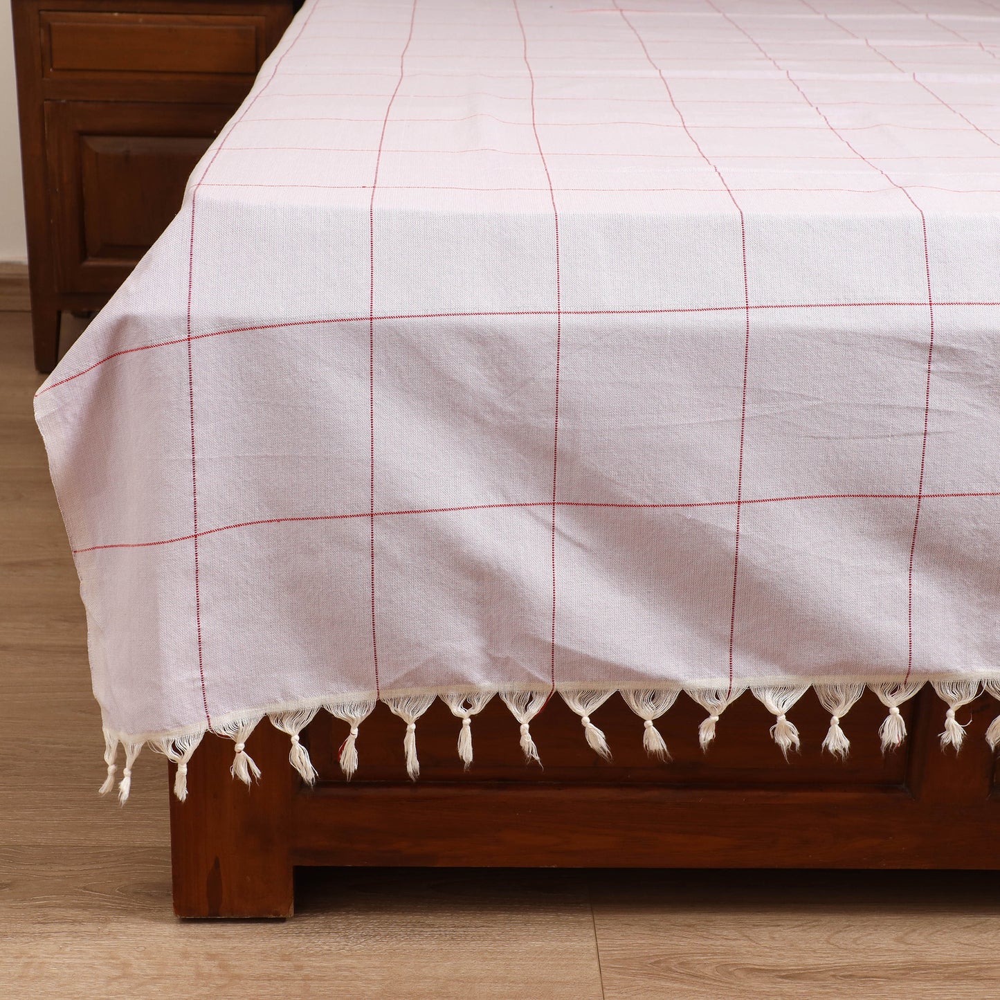 Handloom Cotton Double Bedsheet (90 x 90 in) 157