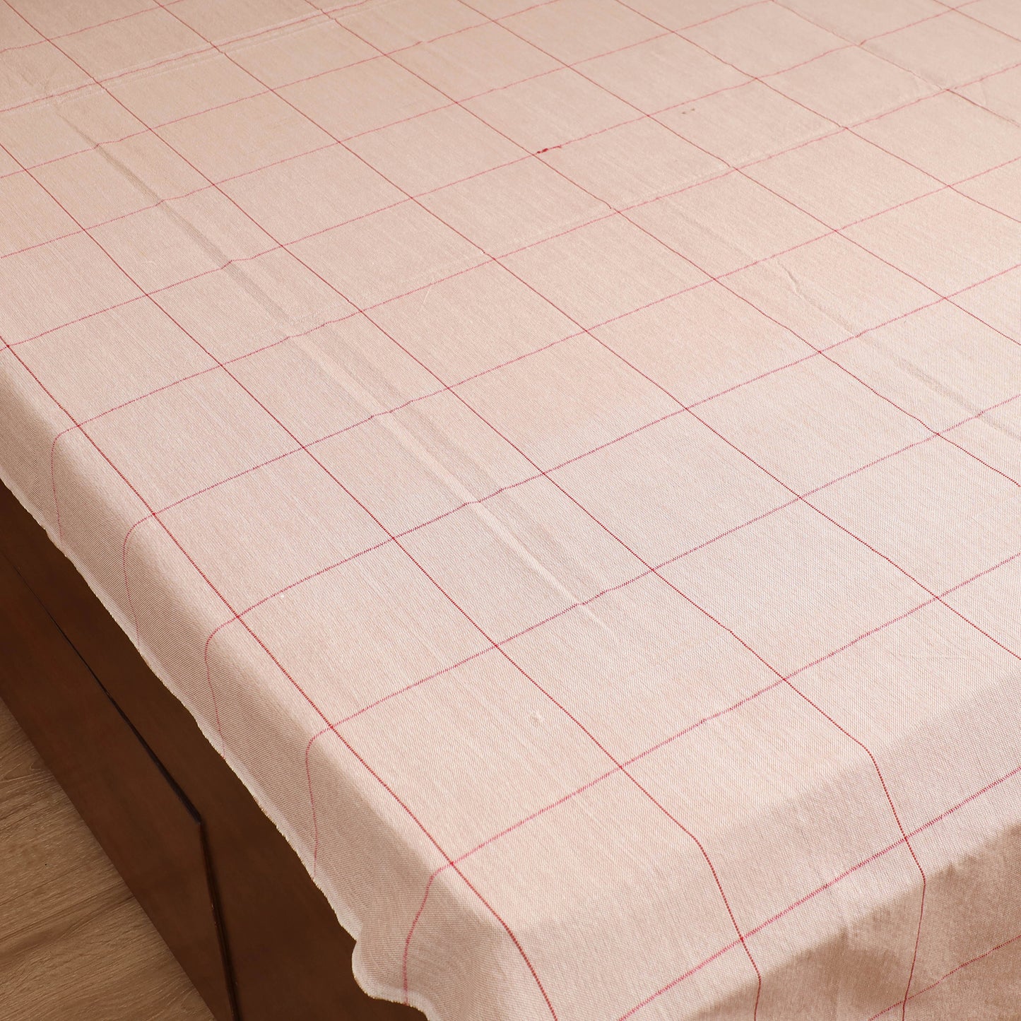 Handloom Cotton Double Bedsheet (90 x 90 in) 158