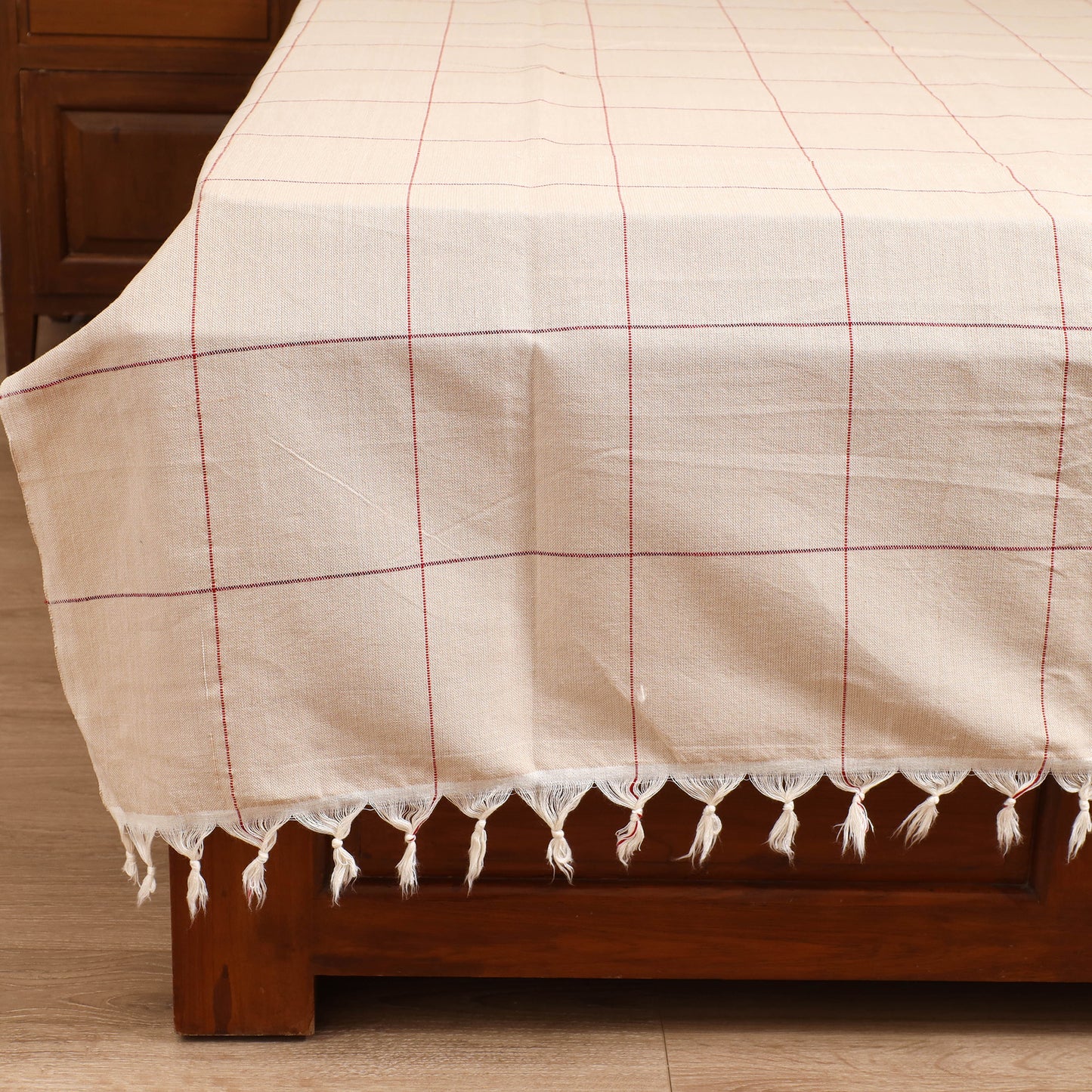 Handloom Cotton Double Bedsheet (90 x 90 in) 159