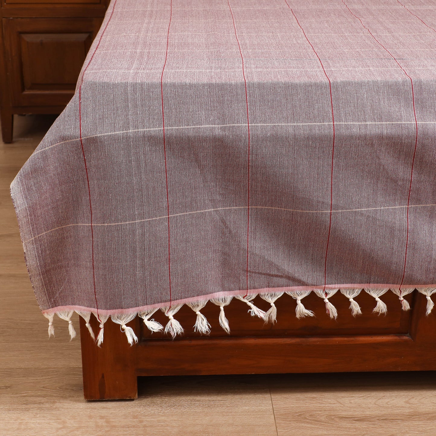Handloom Cotton Double Bedsheet (90 x 90 in) 160