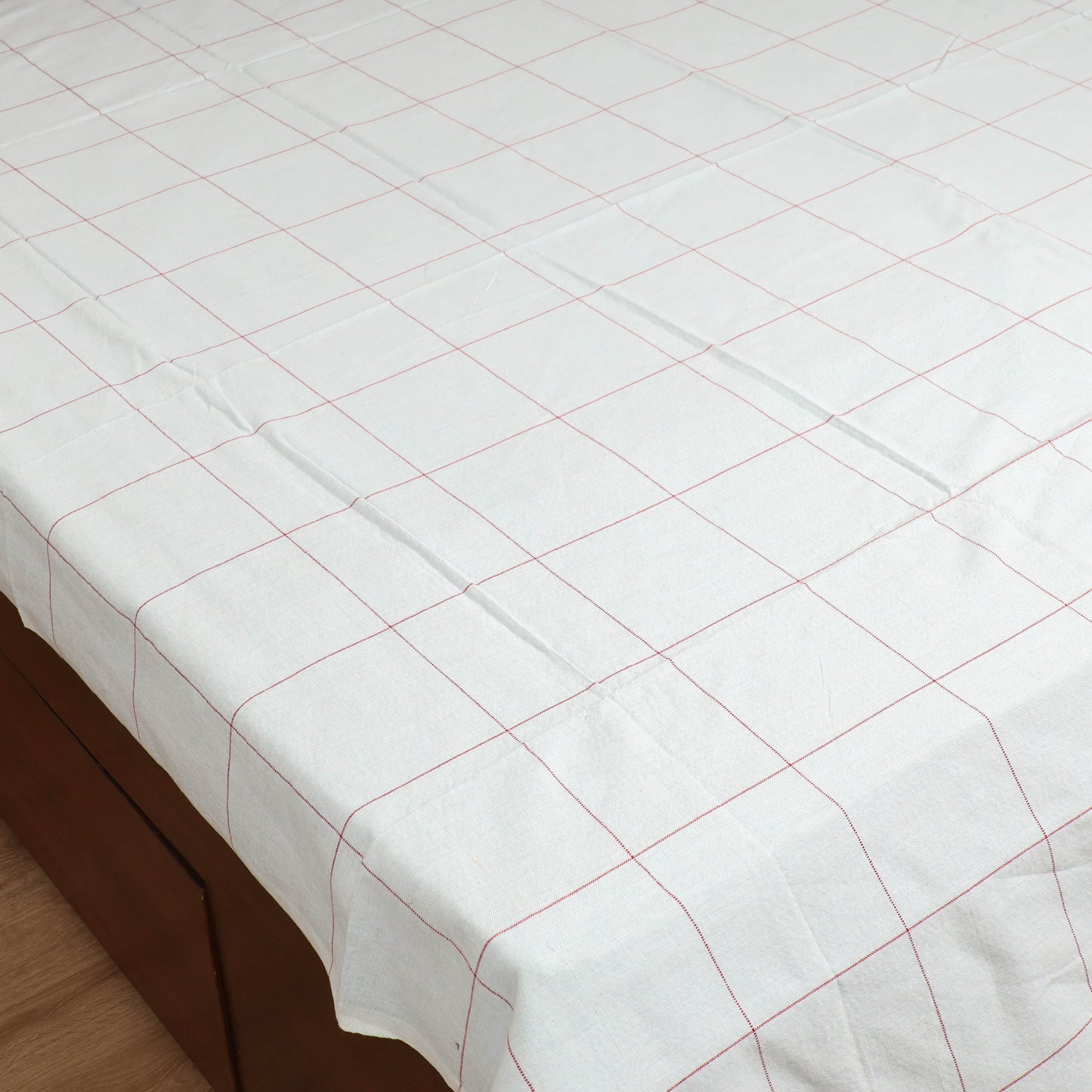 Handloom Cotton Double Bedsheet (90 x 90 in) 161