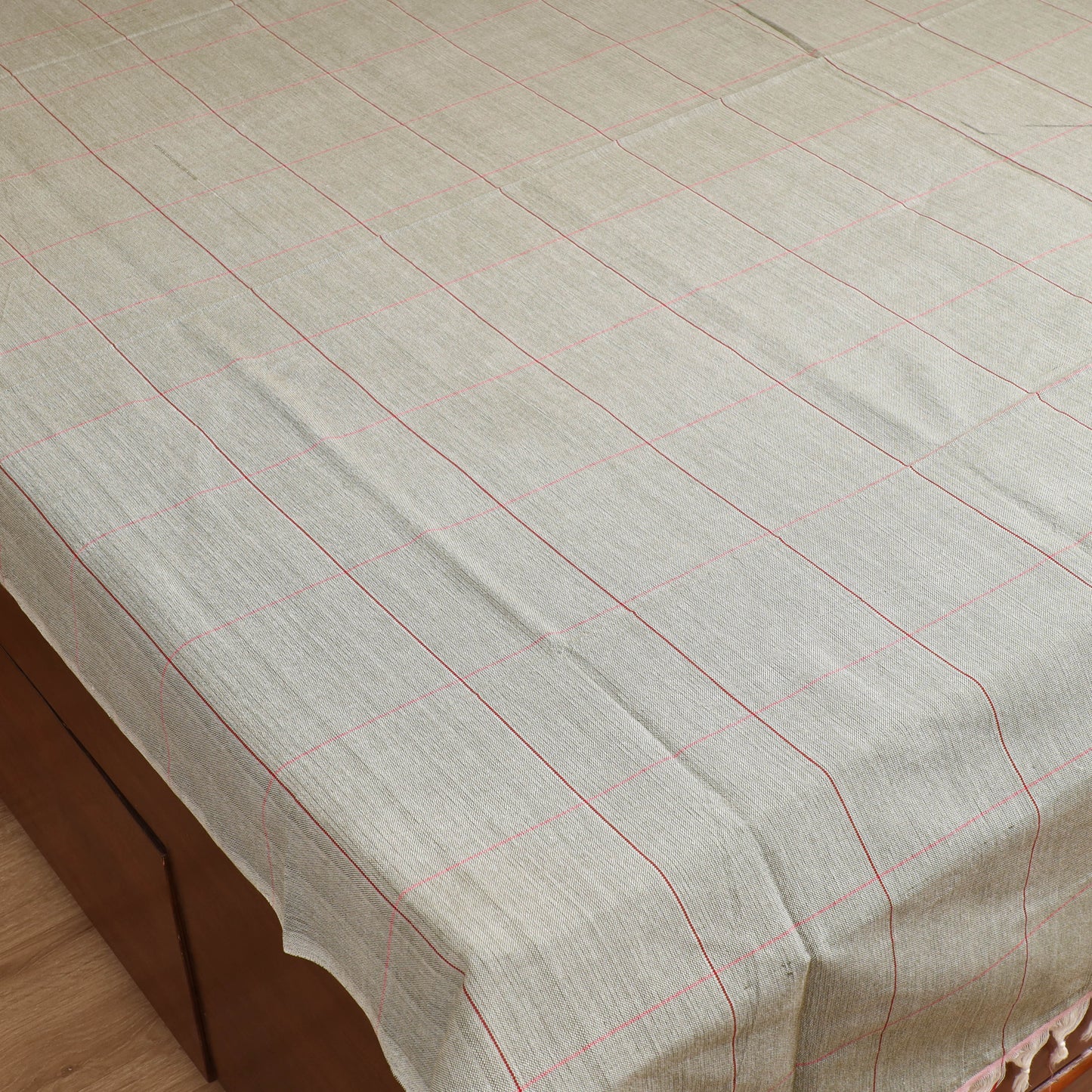 Handloom Cotton Double Bedsheet (90 x 90 in) 162