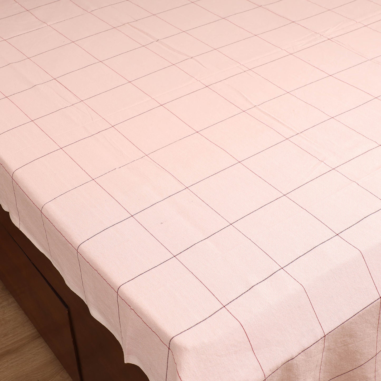 Handloom Cotton Double Bedsheet (90 x 90 in) 163