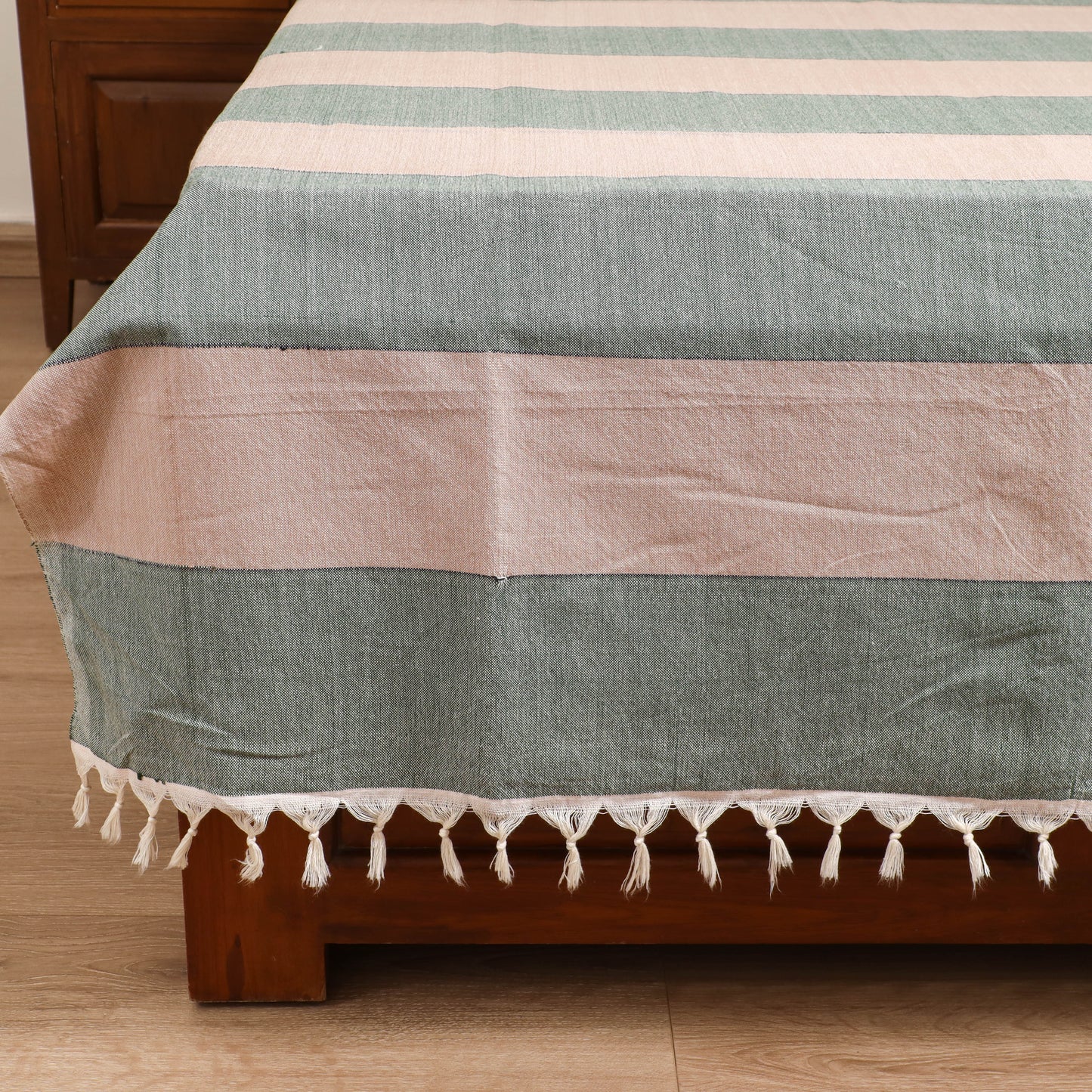 Handloom Cotton Double Bedsheet (90 x 90 in) 179