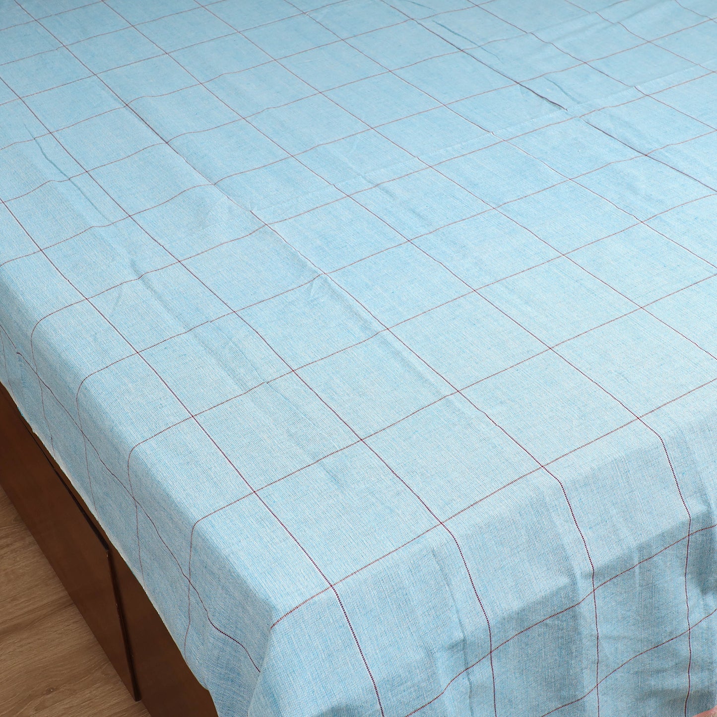 Handloom Cotton Double Bedsheet (90 x 90 in) 181
