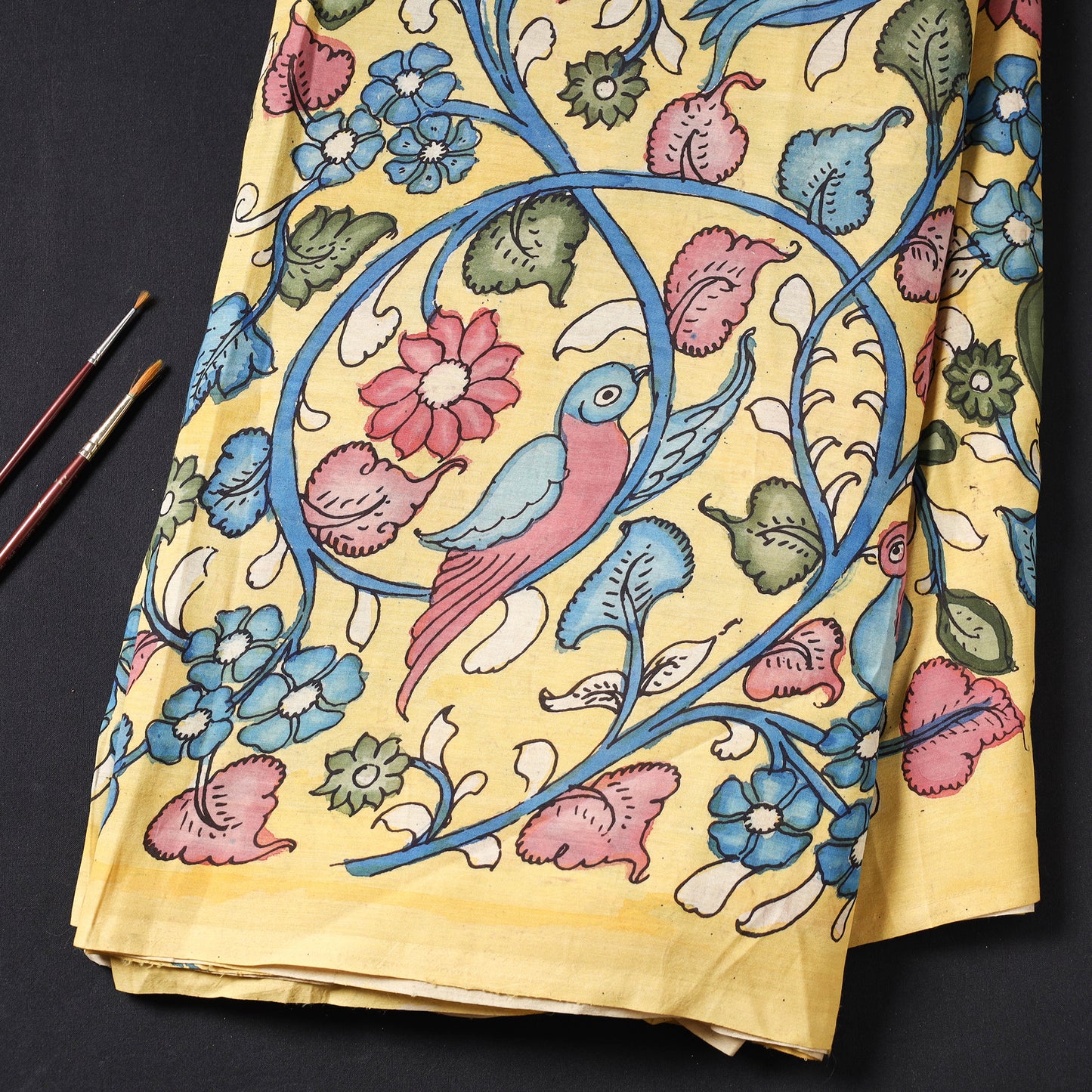 Srikalahasti Kalamkari Pen Work Fabrics