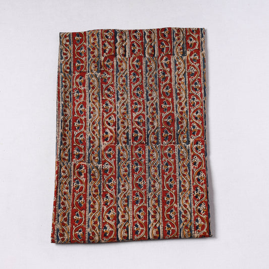 Multicolor - Pedana Kalamkari Block Printed Cotton Precut Fabric 19