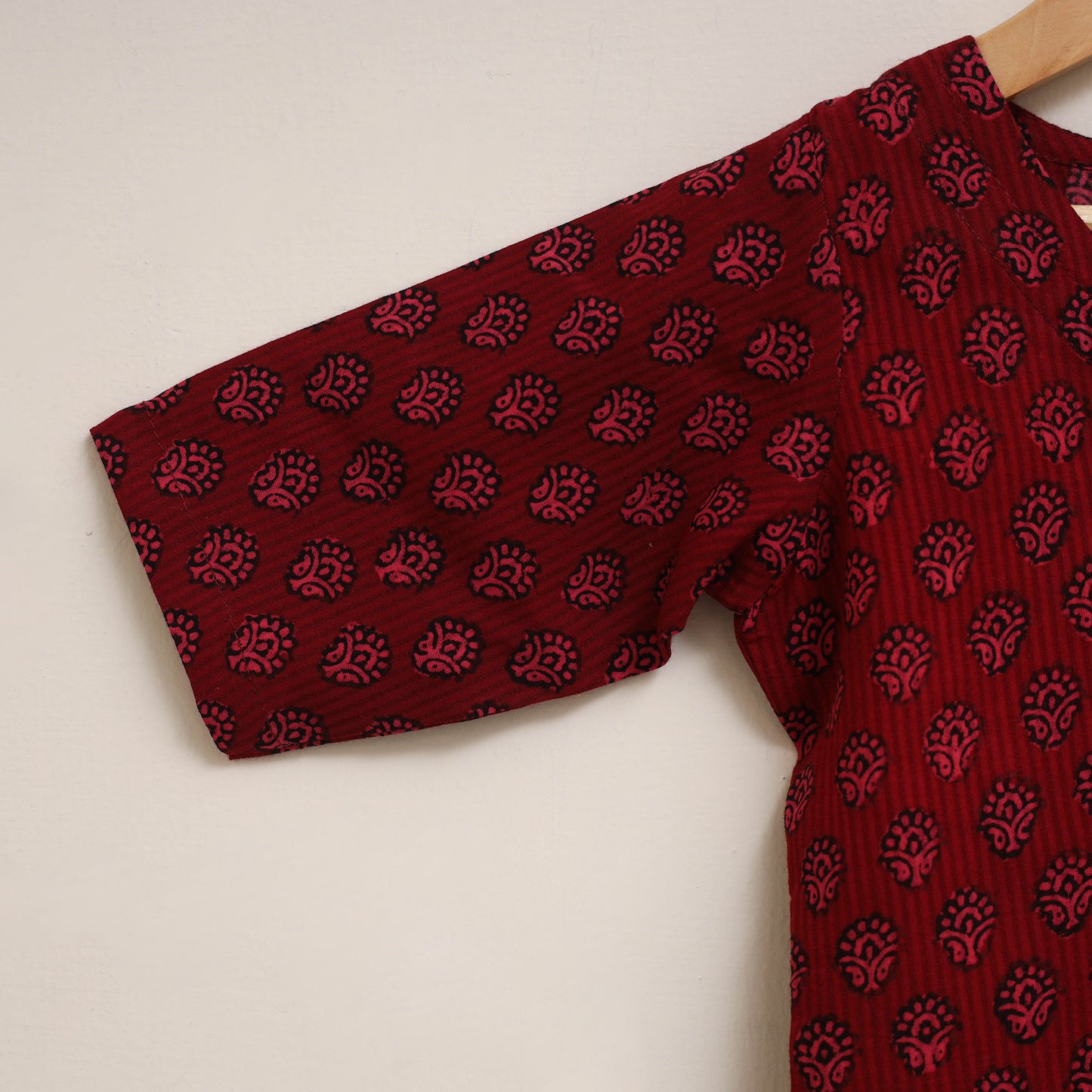 Girls Bagh Block Print Pure Cotton Kurta Set (2-6 Years) 17