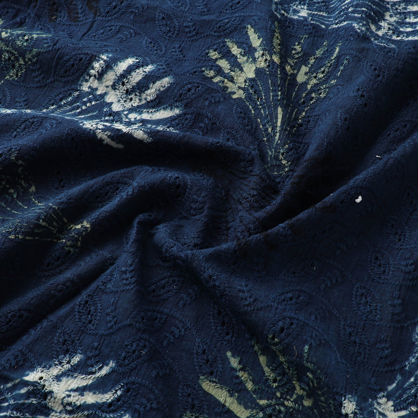 Hakoba Hand Block Ajrakh Print Natural Dyed Cotton Fabric 90