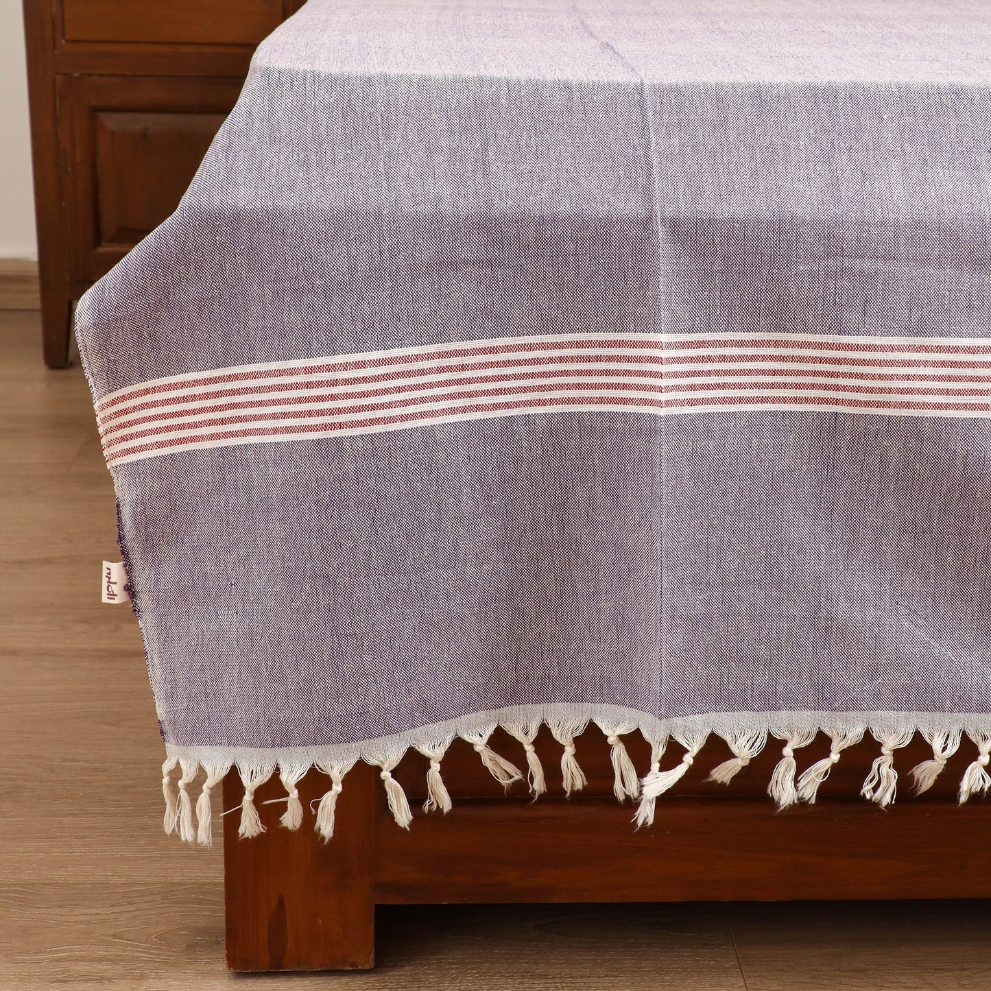 Handloom Cotton Single Bedsheet (90 x 60 in) 191
