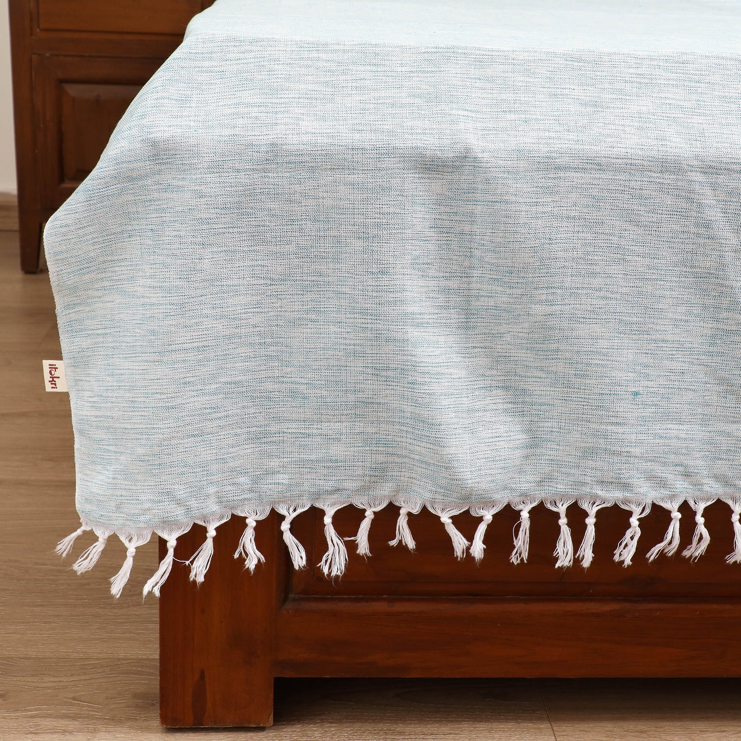 Handloom Cotton Single Bedsheet (90 x 60 in) 192