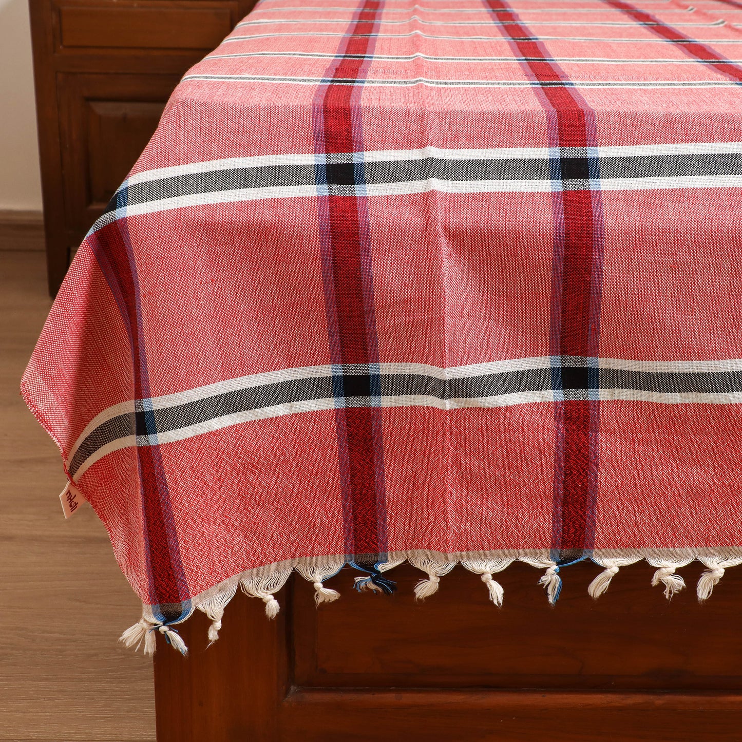 Handloom Cotton Single Bedsheet (90 x 60 in) 207