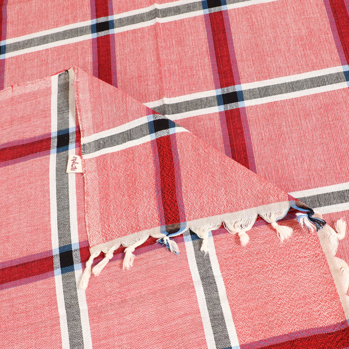 Handloom Cotton Single Bedsheet (90 x 60 in) 207