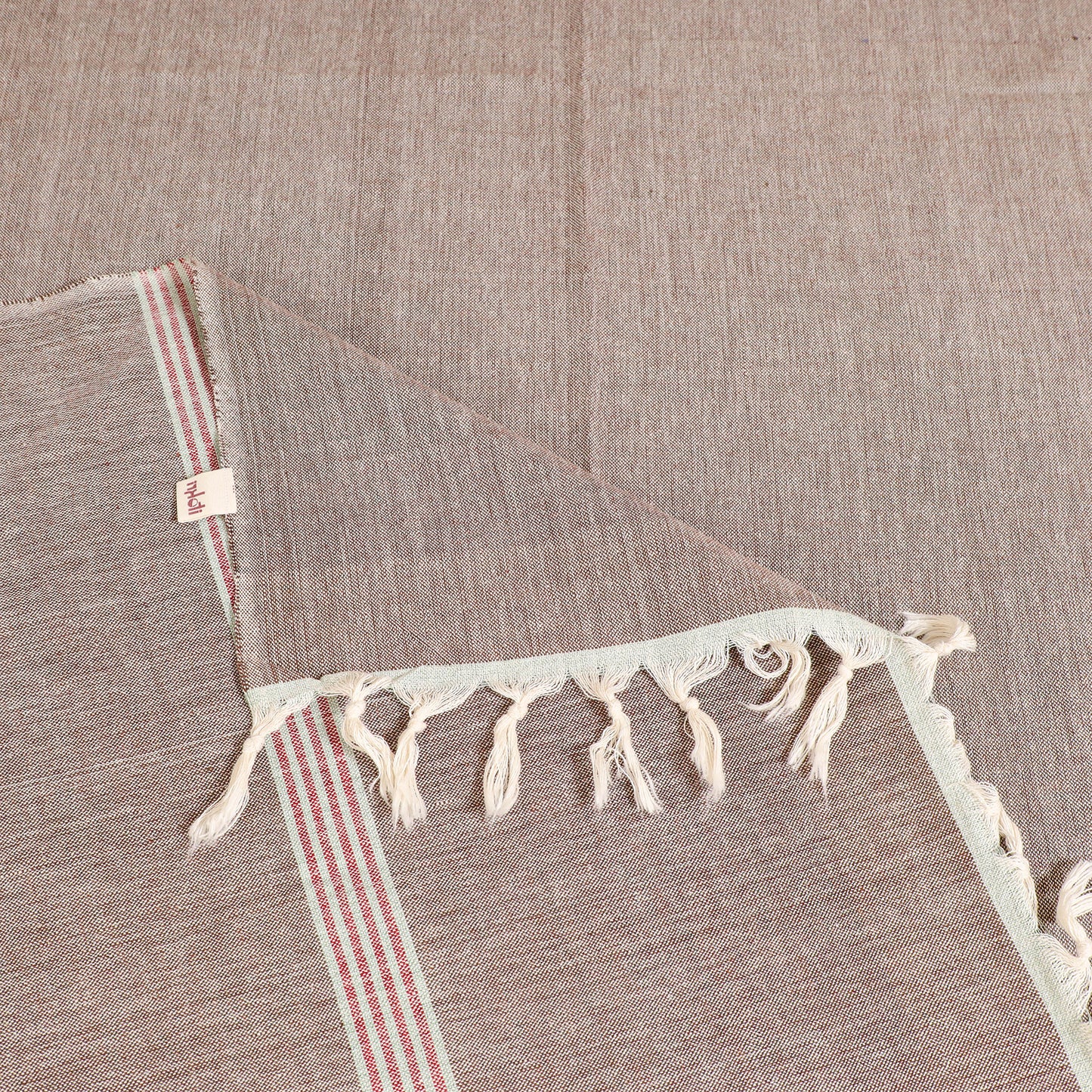 Handloom Cotton Single Bedsheet (90 x 60 in) 211