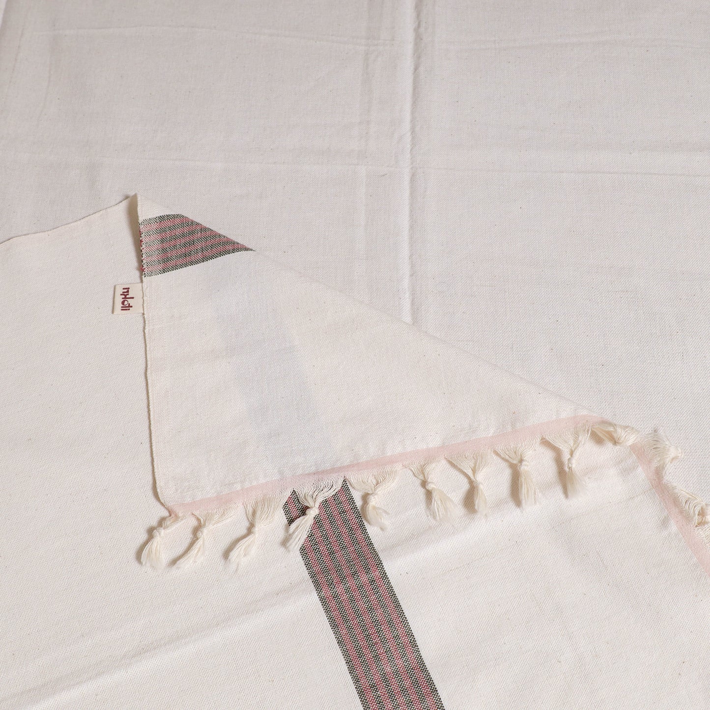 Handloom Cotton Single Bedsheet (90 x 60 in) 215