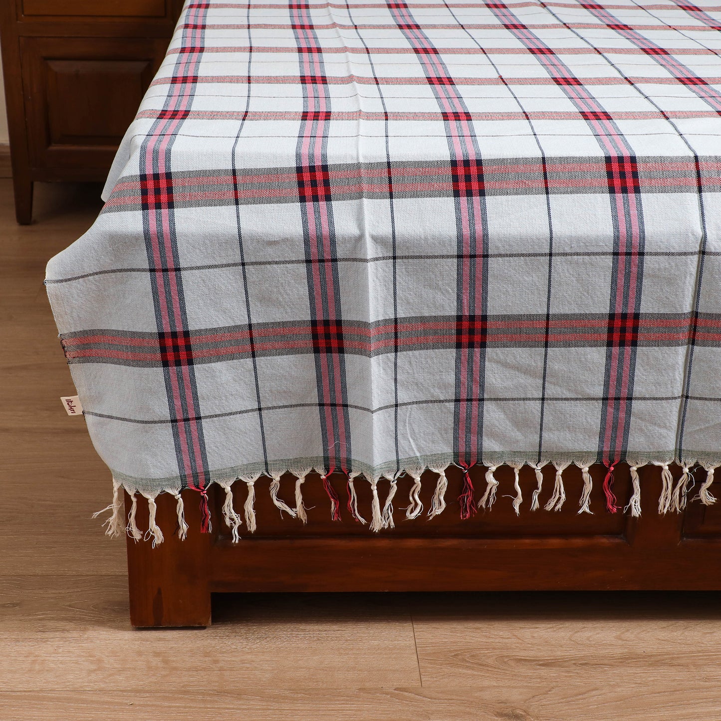 Handloom Cotton Single Bedsheet (90 x 60 in) 227