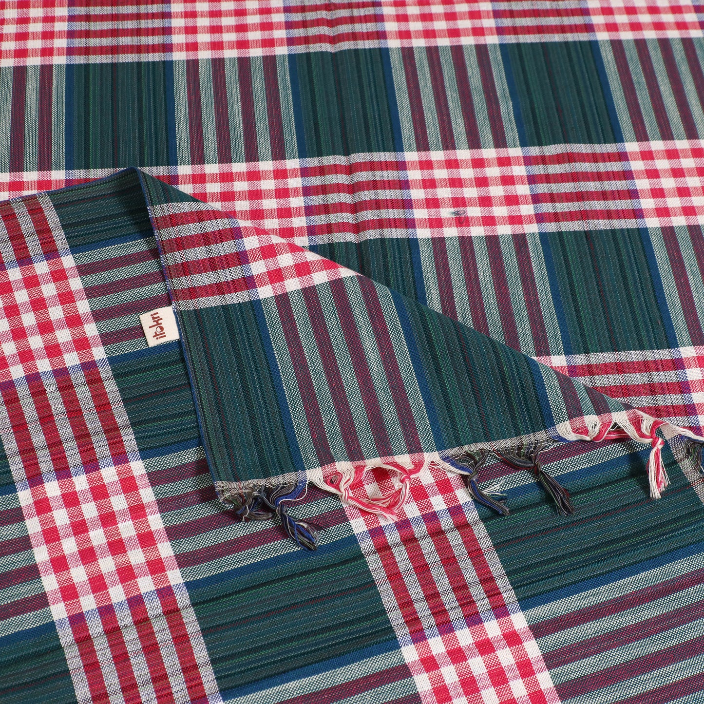 Handloom Cotton Single Bedsheet (90 x 60 in) 229