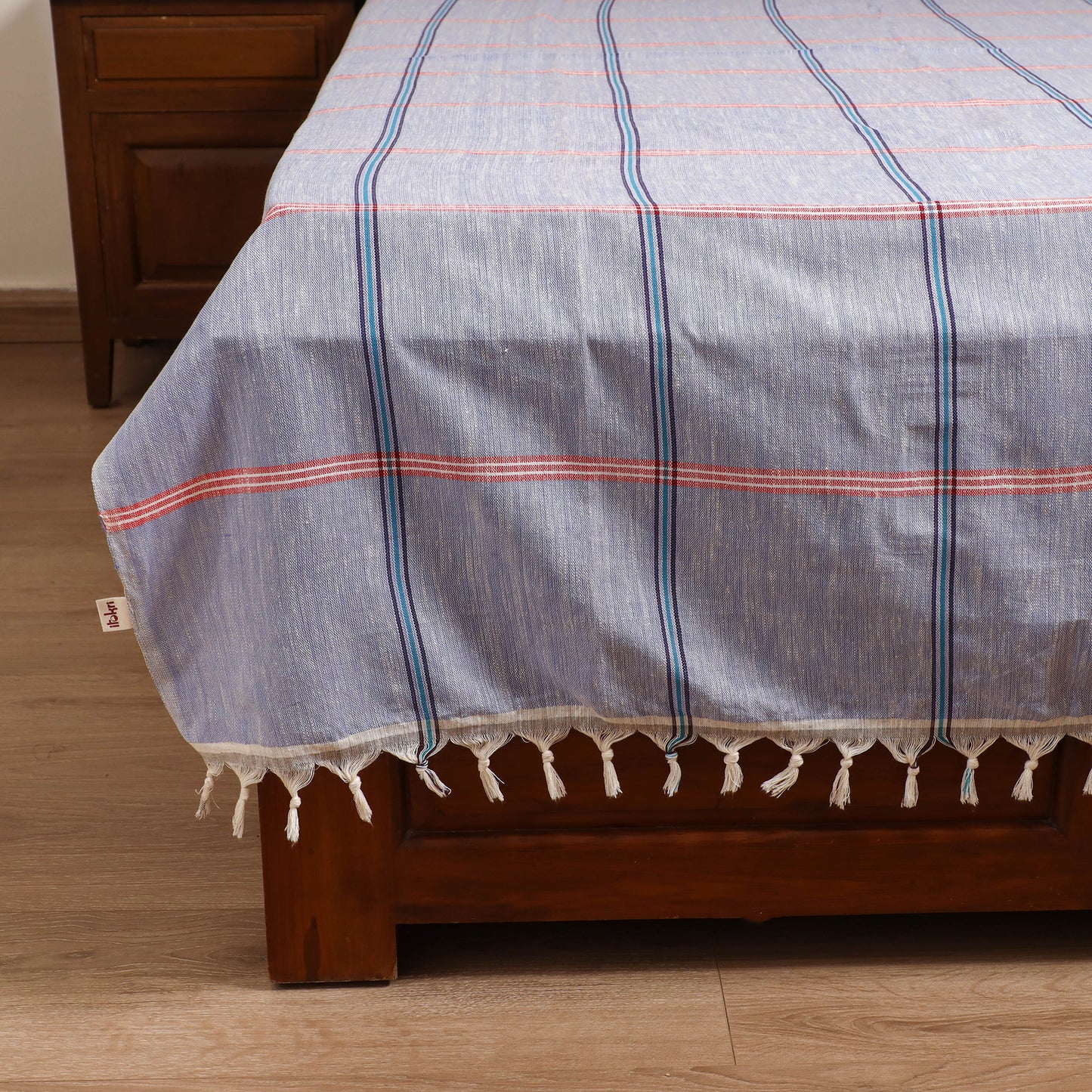 Handloom Cotton Single Bedsheet (90 x 60 in) 231