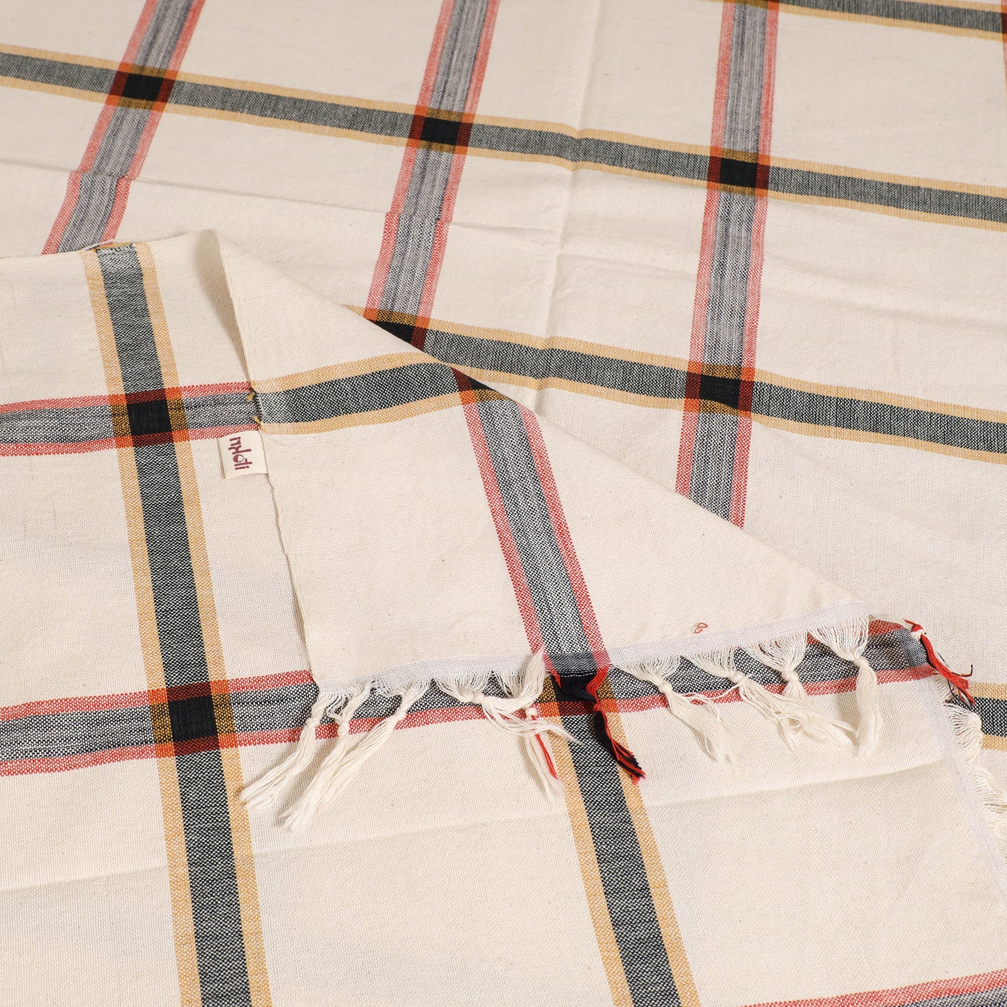 Handloom Cotton Single Bedsheet (90 x 60 in) 234