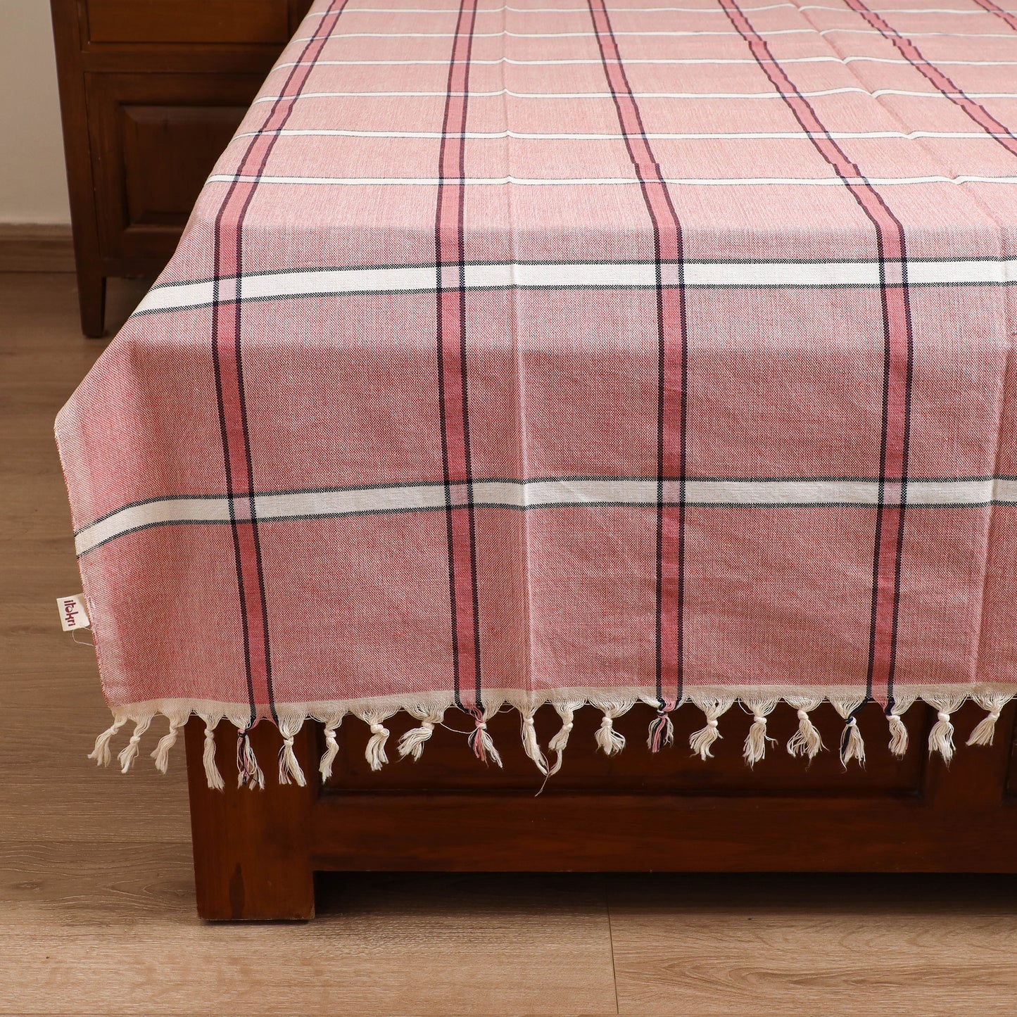 Handloom Cotton Single Bedsheet (90 x 60 in) 236