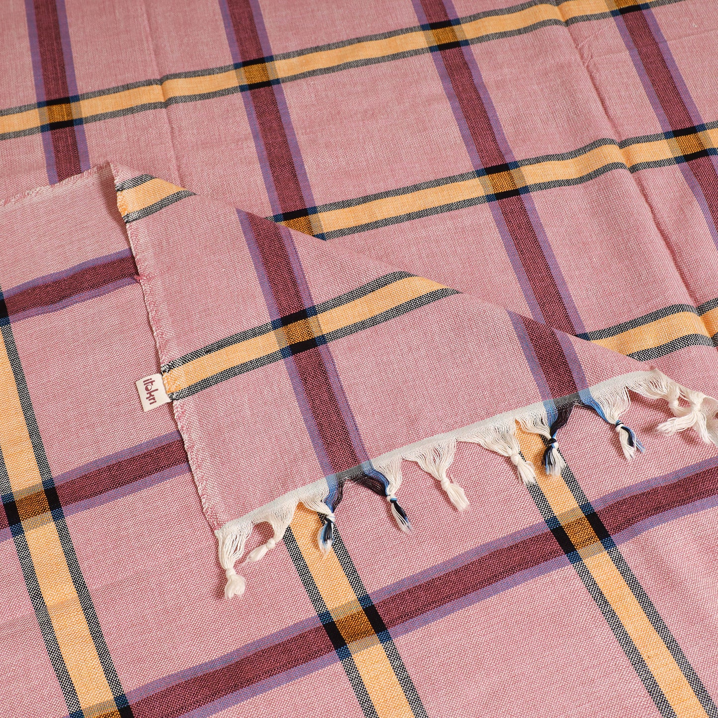 Handloom Cotton Single Bedsheet (90 x 60 in) 237