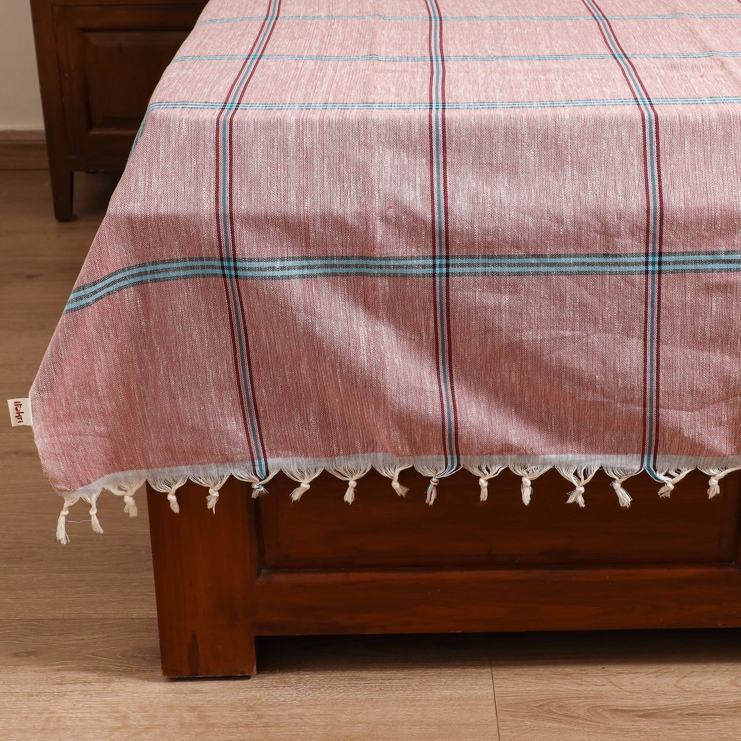 Handloom Cotton Single Bedsheet (90 x 60 in) 238