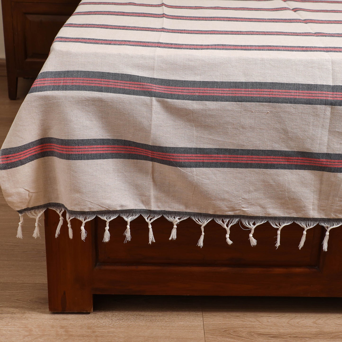 Handloom Cotton Single Bedsheet (90 x 60 in) 247