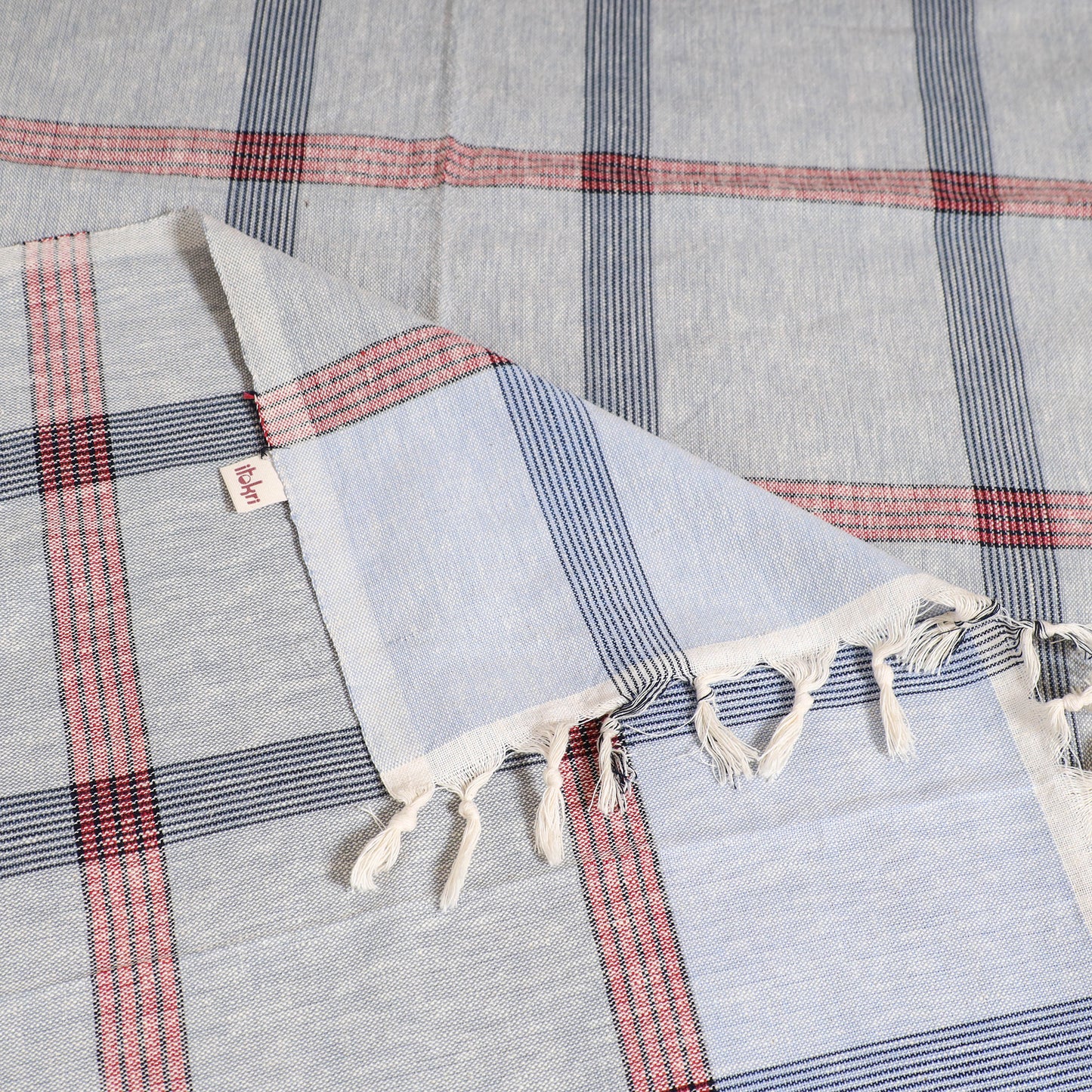 Handloom Cotton Single Bedsheet (90 x 60 in) 251