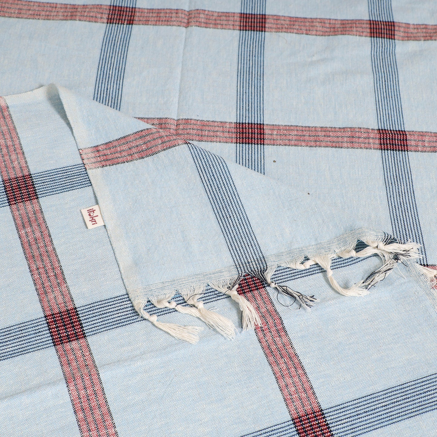 Handloom Cotton Single Bedsheet (90 x 60 in) 271