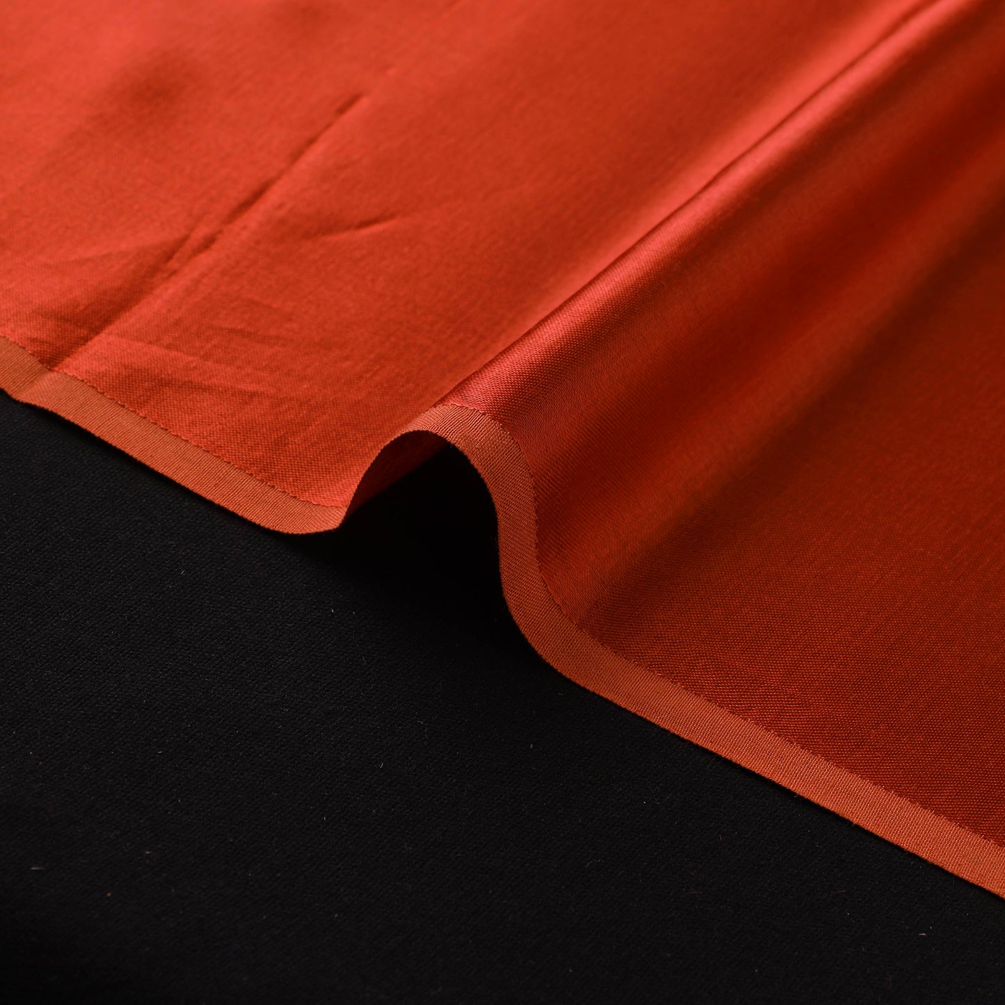Brown Mashru Silk Plain Dyed Fabric (Width - 46 in)