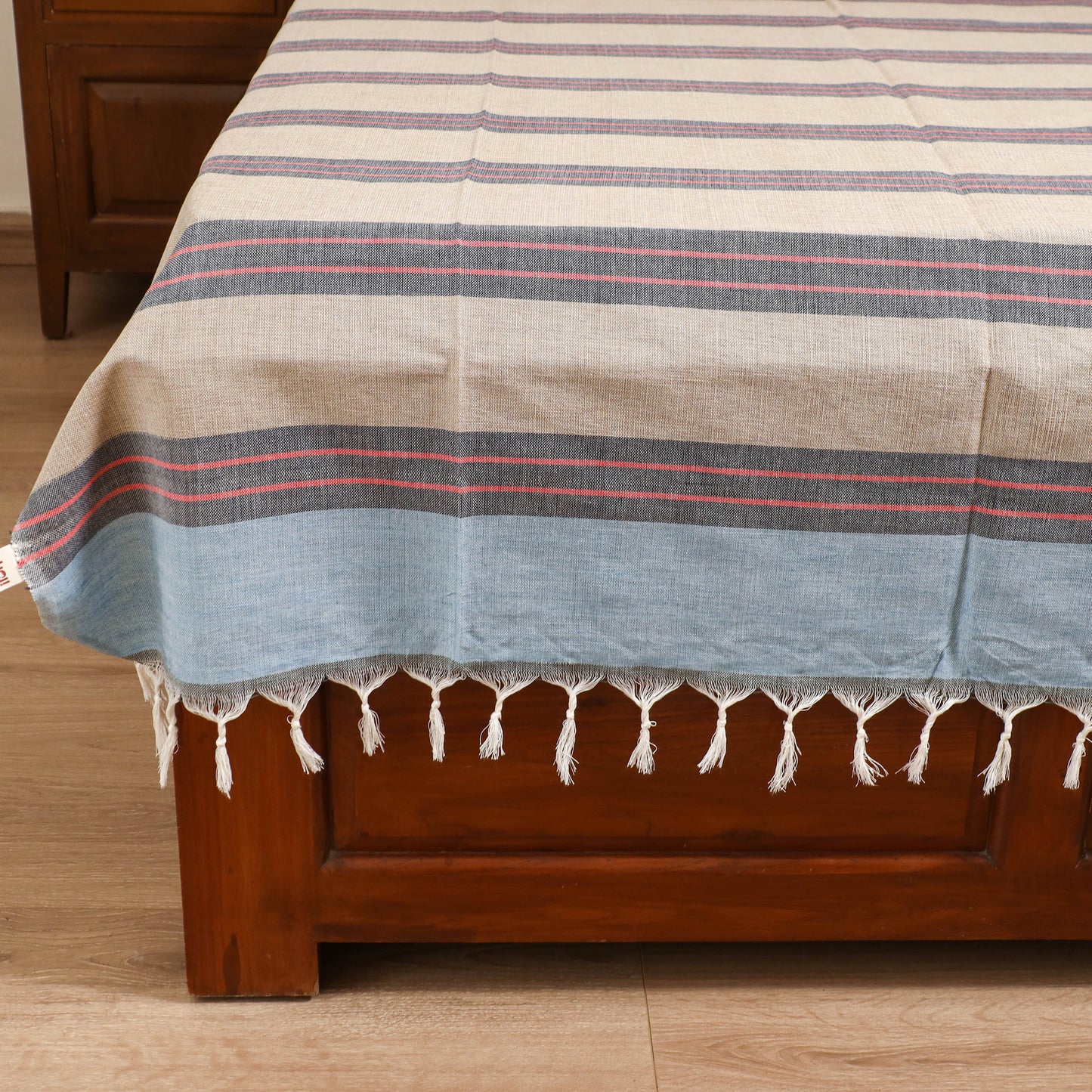 Handloom Cotton Single Bedsheet (90 x 60 in) 288