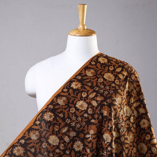 Brown - Jahota Hand Block Printed Cotton Fabric