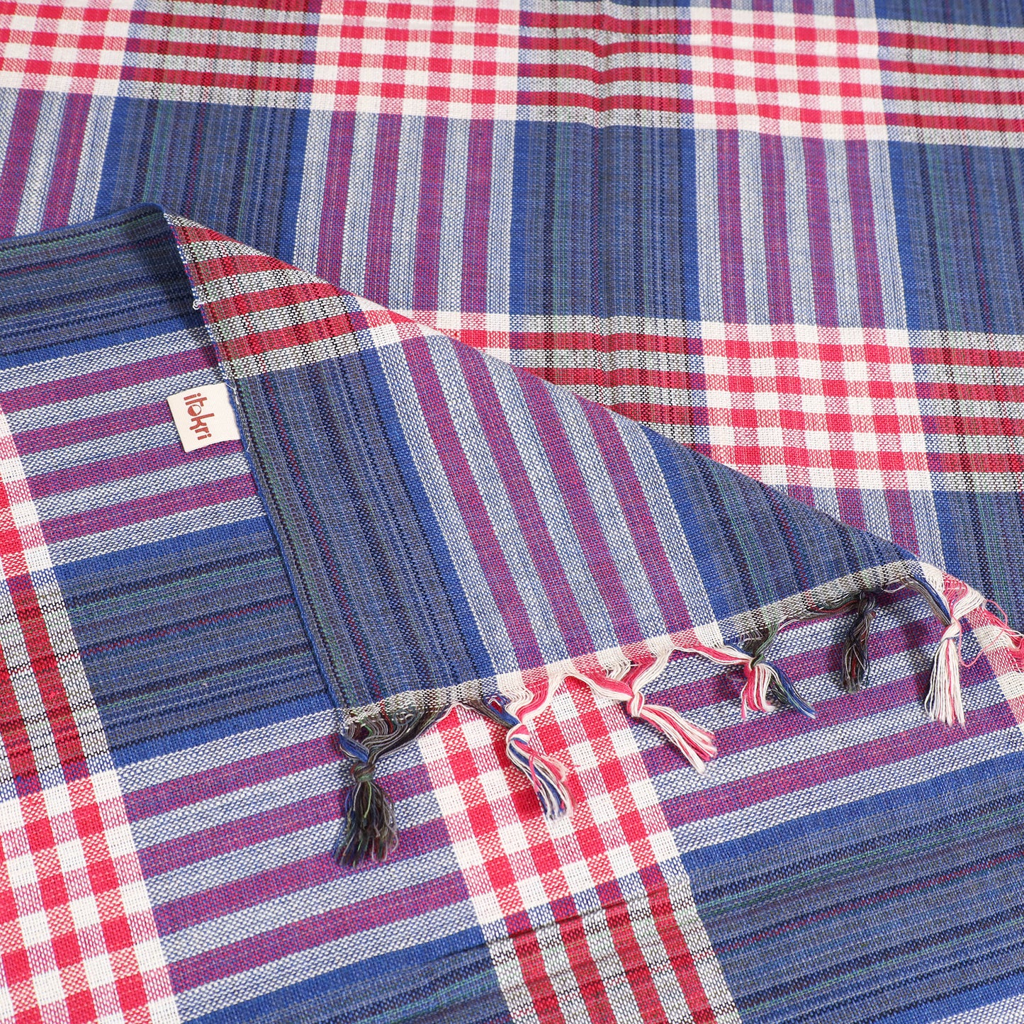 Handloom Cotton Single Bedsheet (90 x 60 in) 291