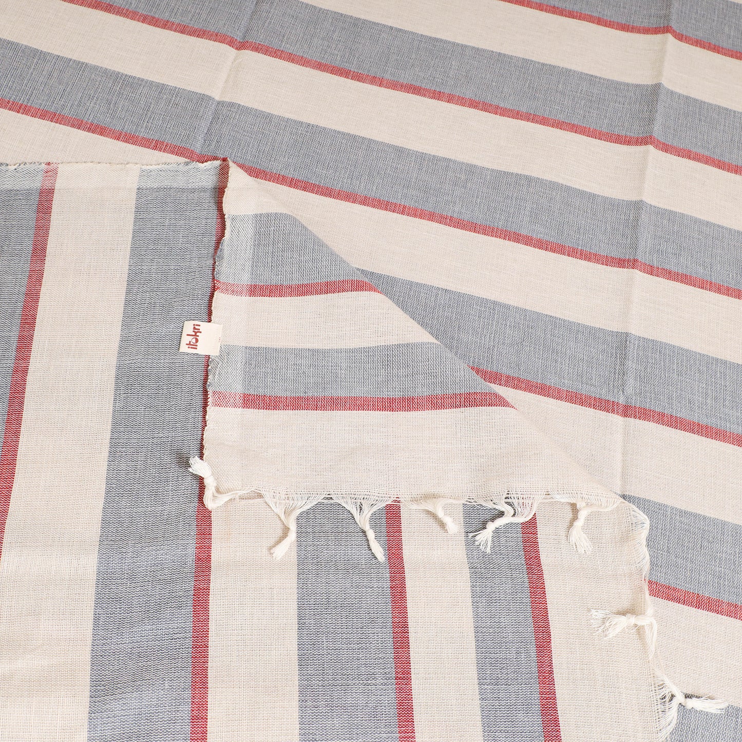 Handloom Cotton Single Bedsheet (90 x 60 in) 293