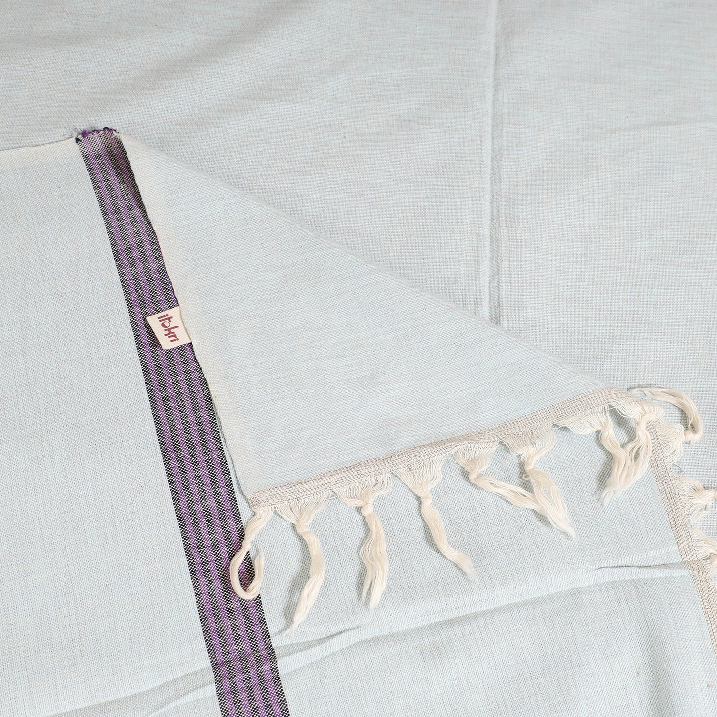 Handloom Cotton Single Bedsheet (90 x 60 in) 301