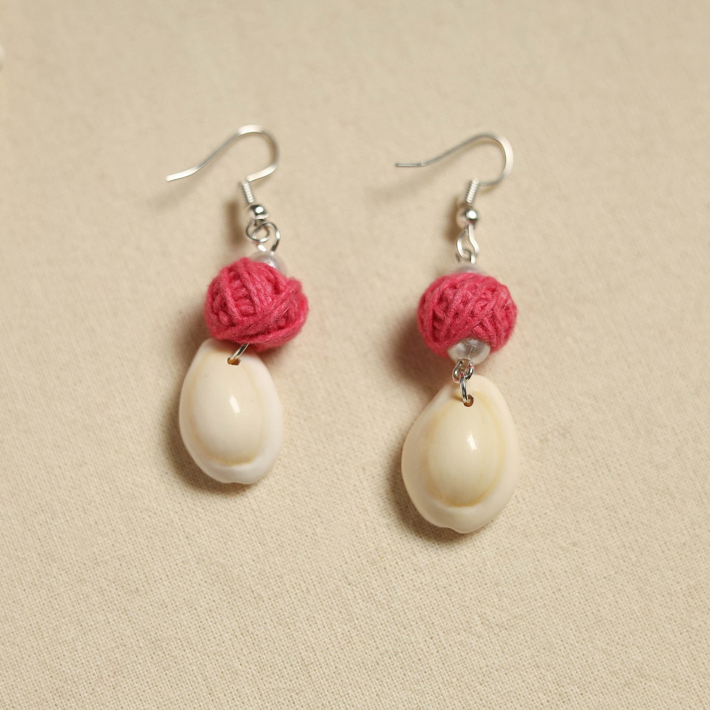 Handcrafted Thread Beads Shell Work Necklace Set 02