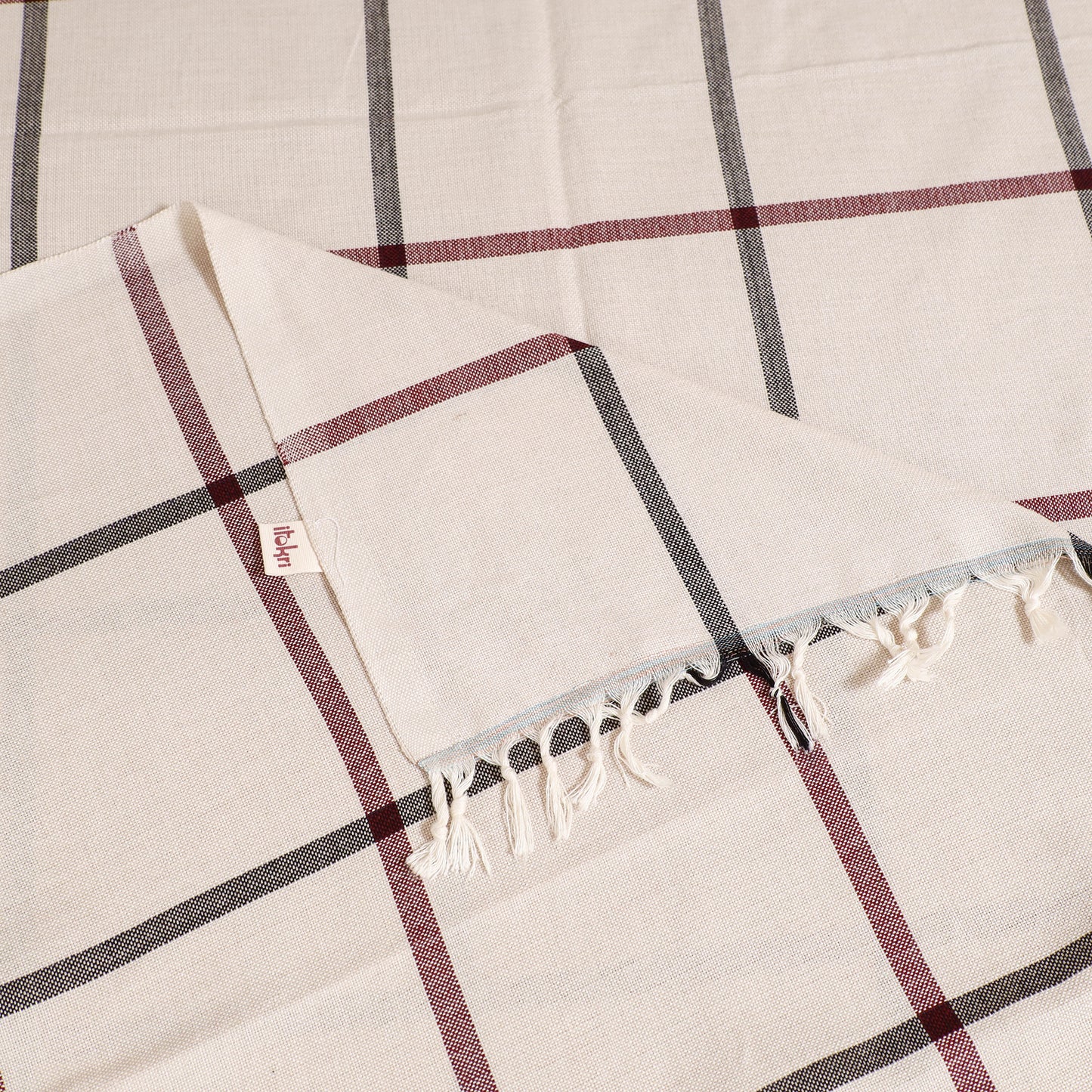Handloom Cotton Single Bedsheet (90 x 60 in) 315