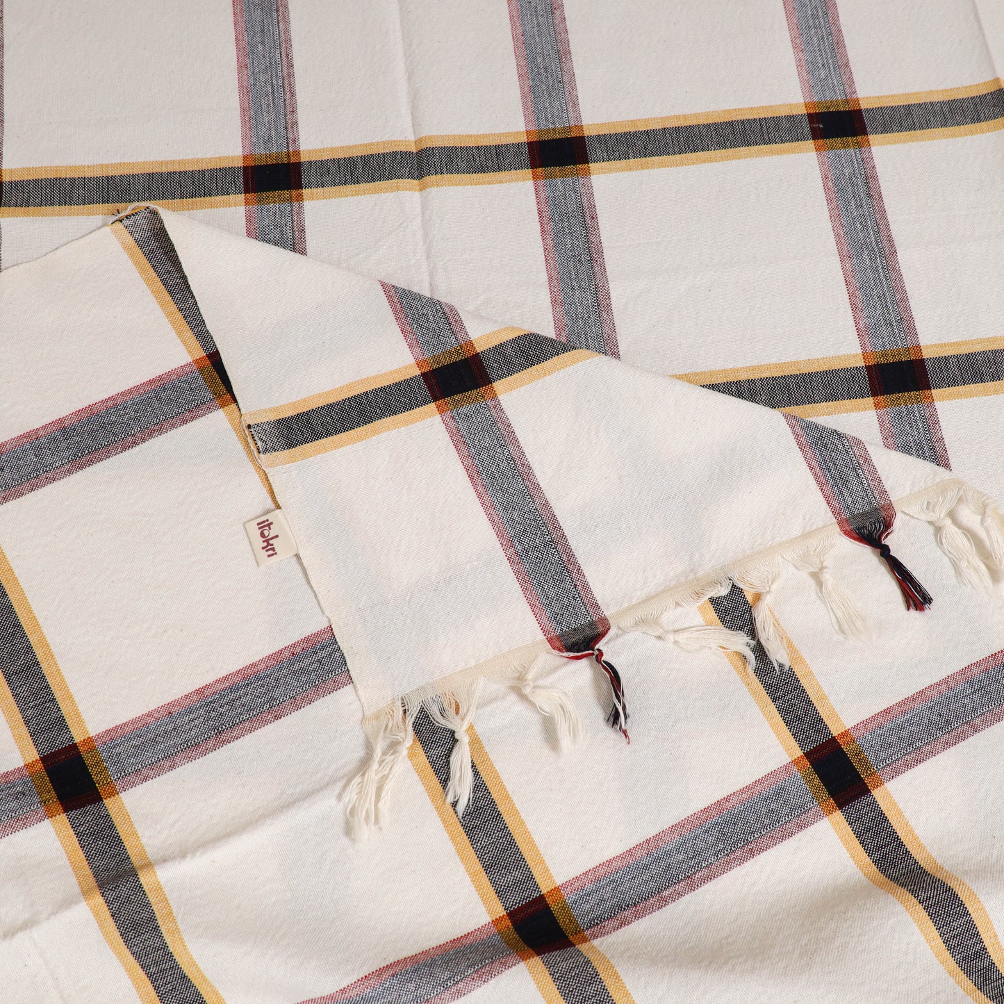 Handloom Cotton Single Bedsheet (90 x 60 in) 321