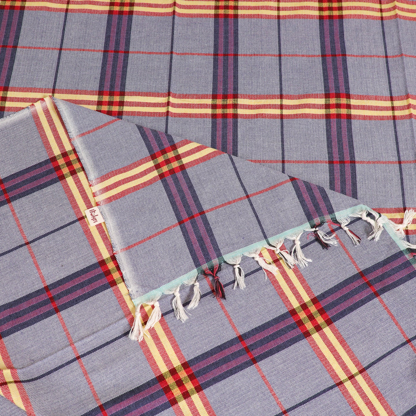 Handloom Cotton Single Bedsheet (90 x 60 in) 323