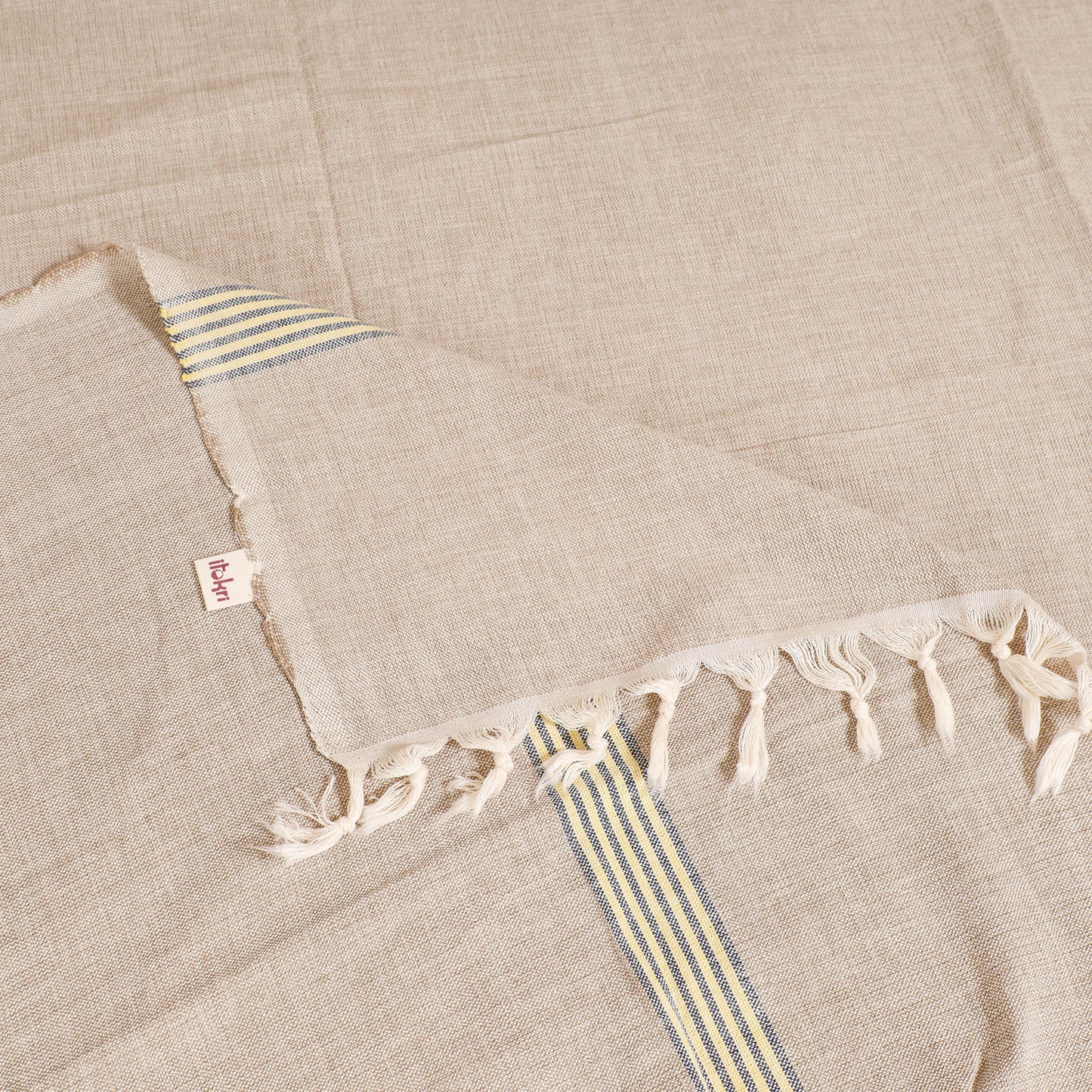 Handloom Cotton Single Bedsheet (90 x 60 in) 327