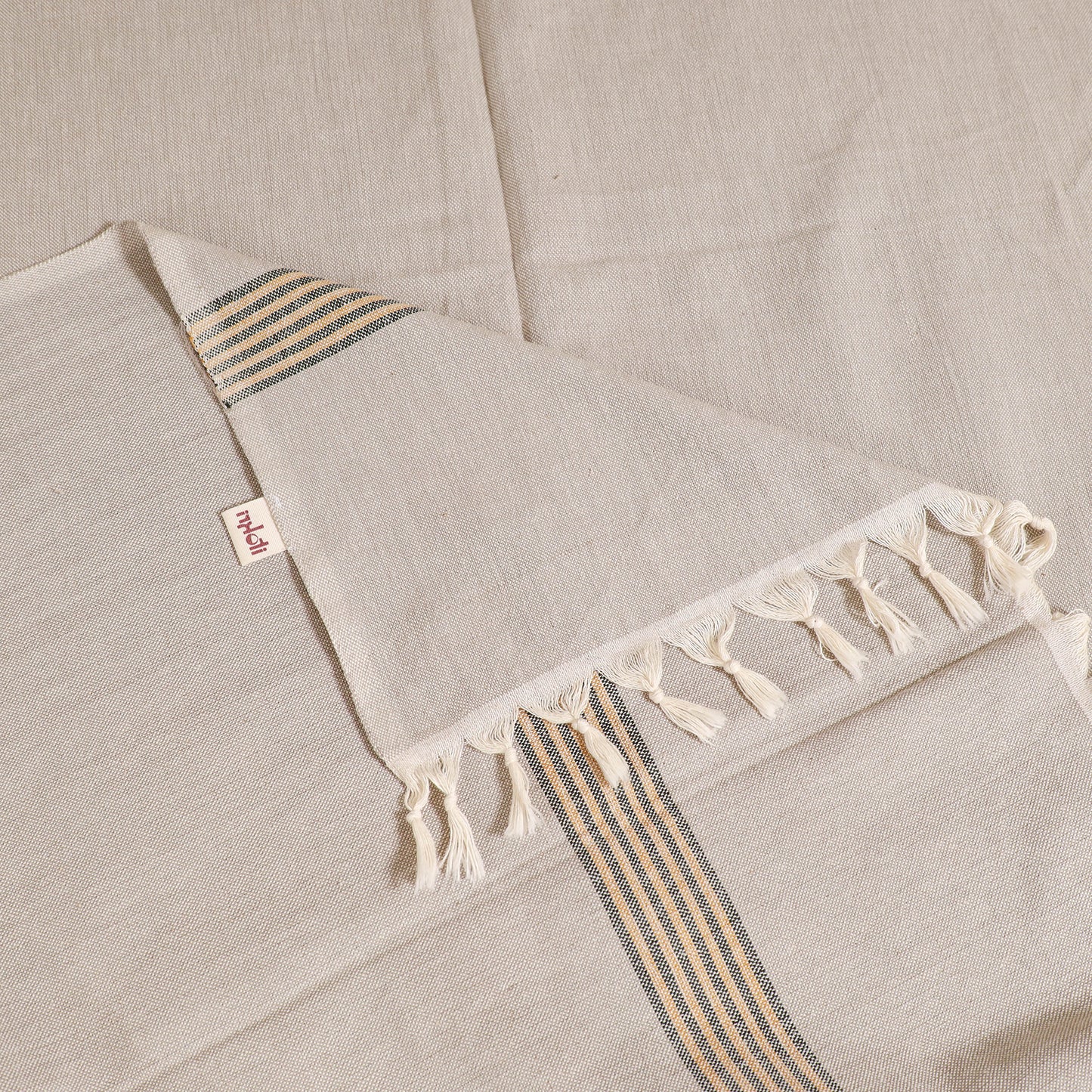 Handloom Cotton Single Bedsheet (90 x 60 in) 331
