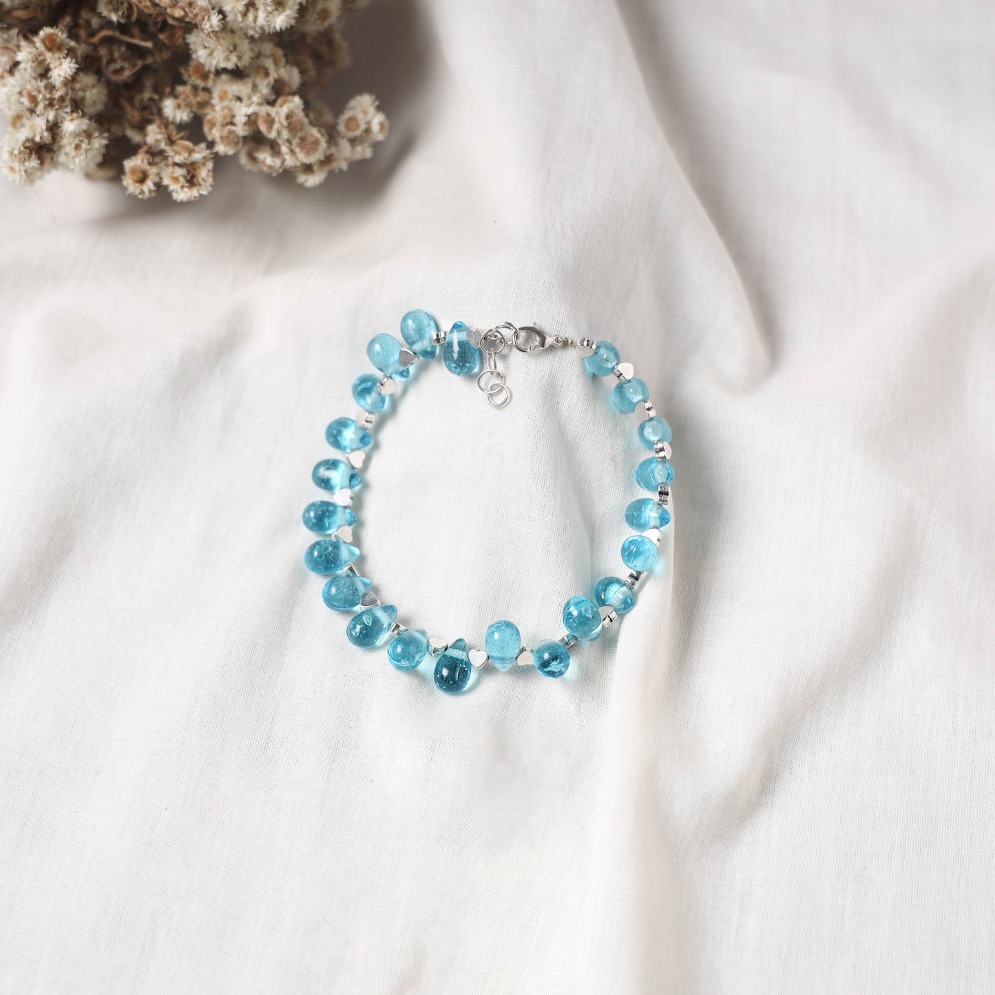 Blue - Handcrafted Stone Work GS Anklet 01